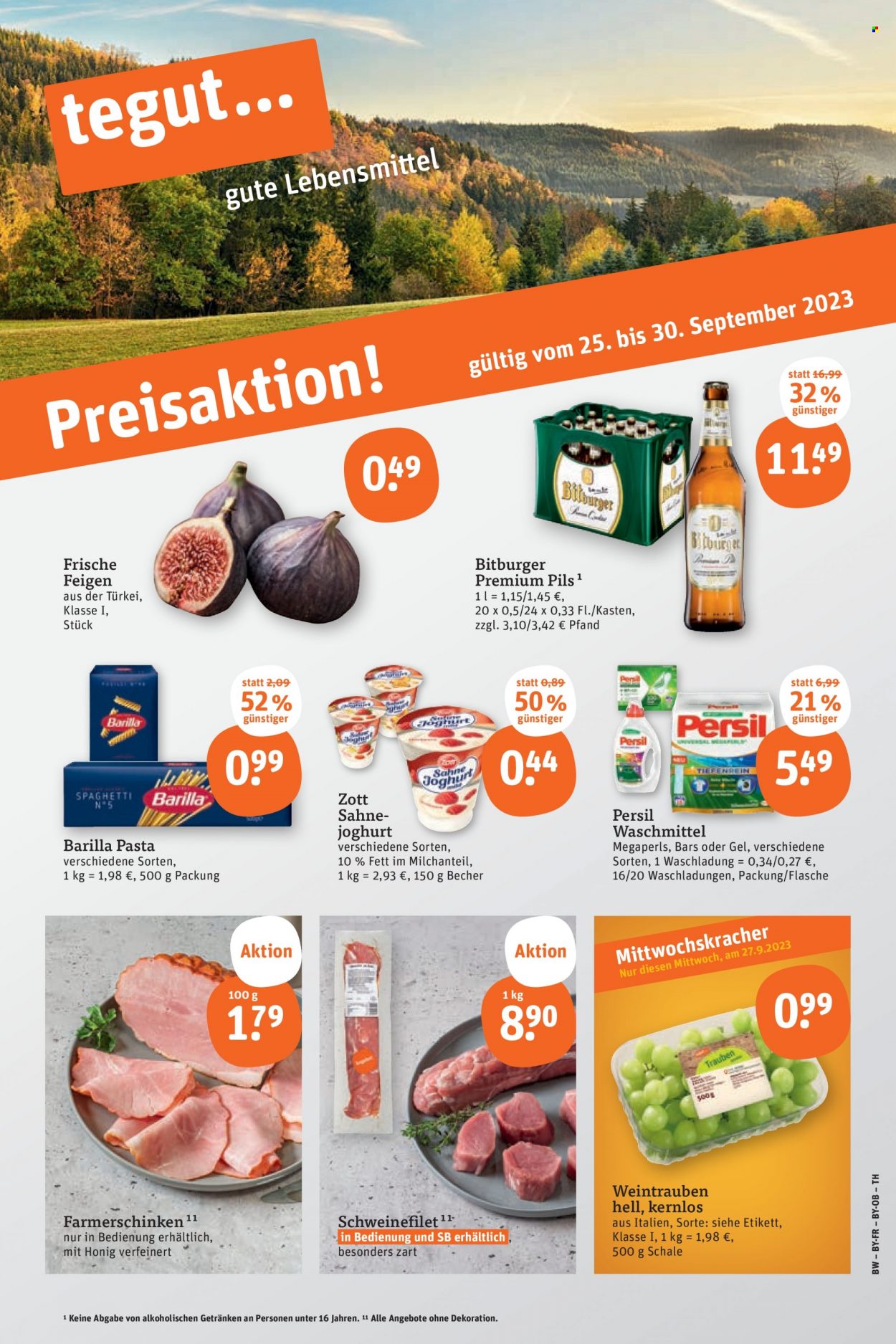 tegut... Prospekte  - 25.09.2023 - 30.09.2023. Seite 1