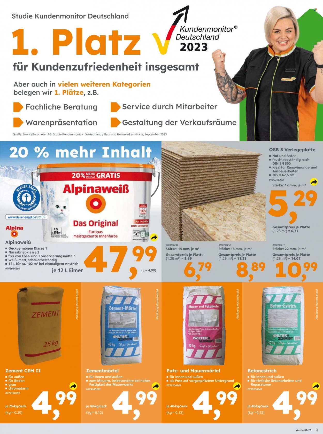 Globus Baumarkt Prospekte  - 25.09.2023 - 2.10.2023. Seite 3
