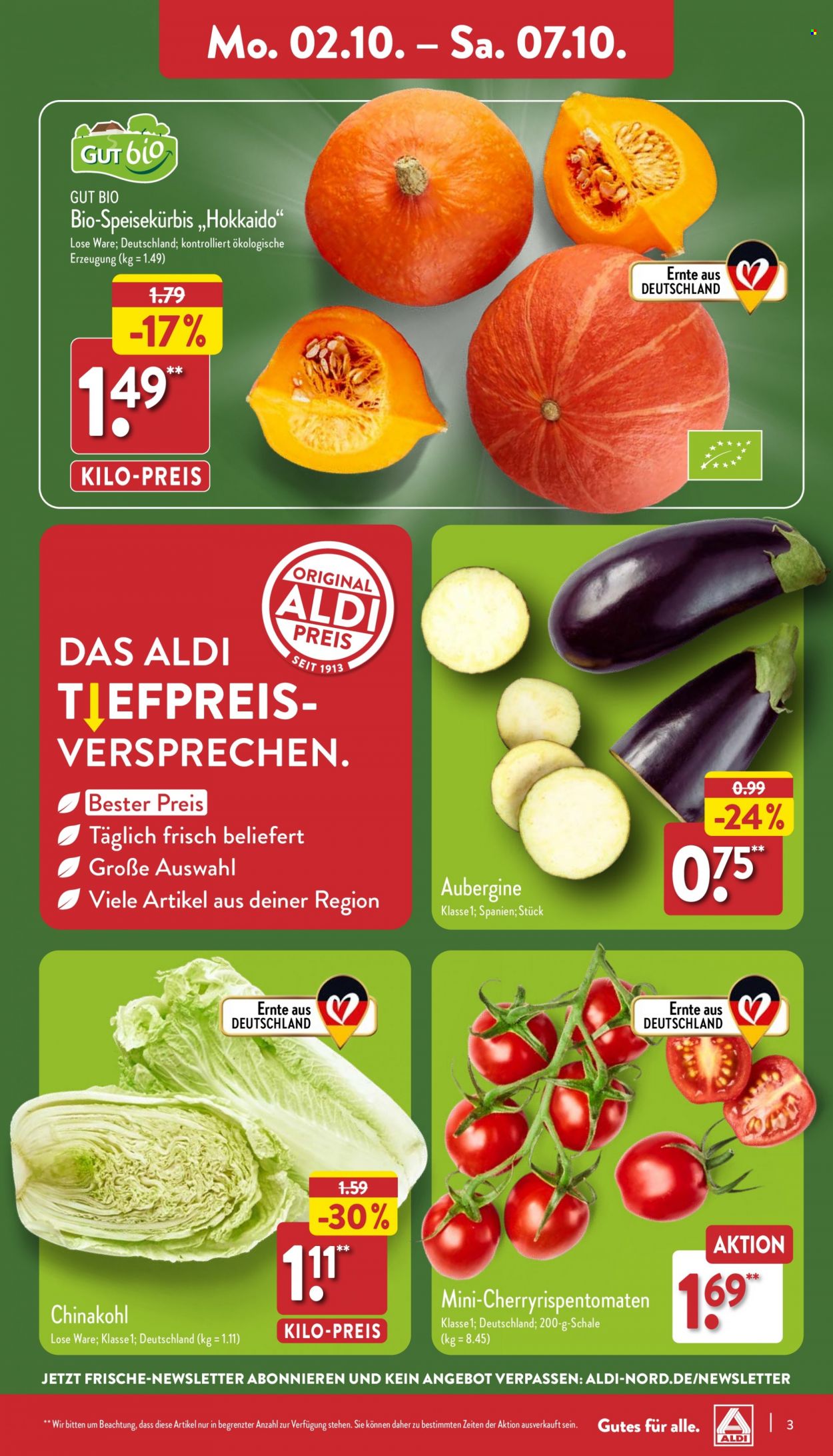 ALDI Nord Prospekte  - 2.10.2023 - 7.10.2023. Seite 3