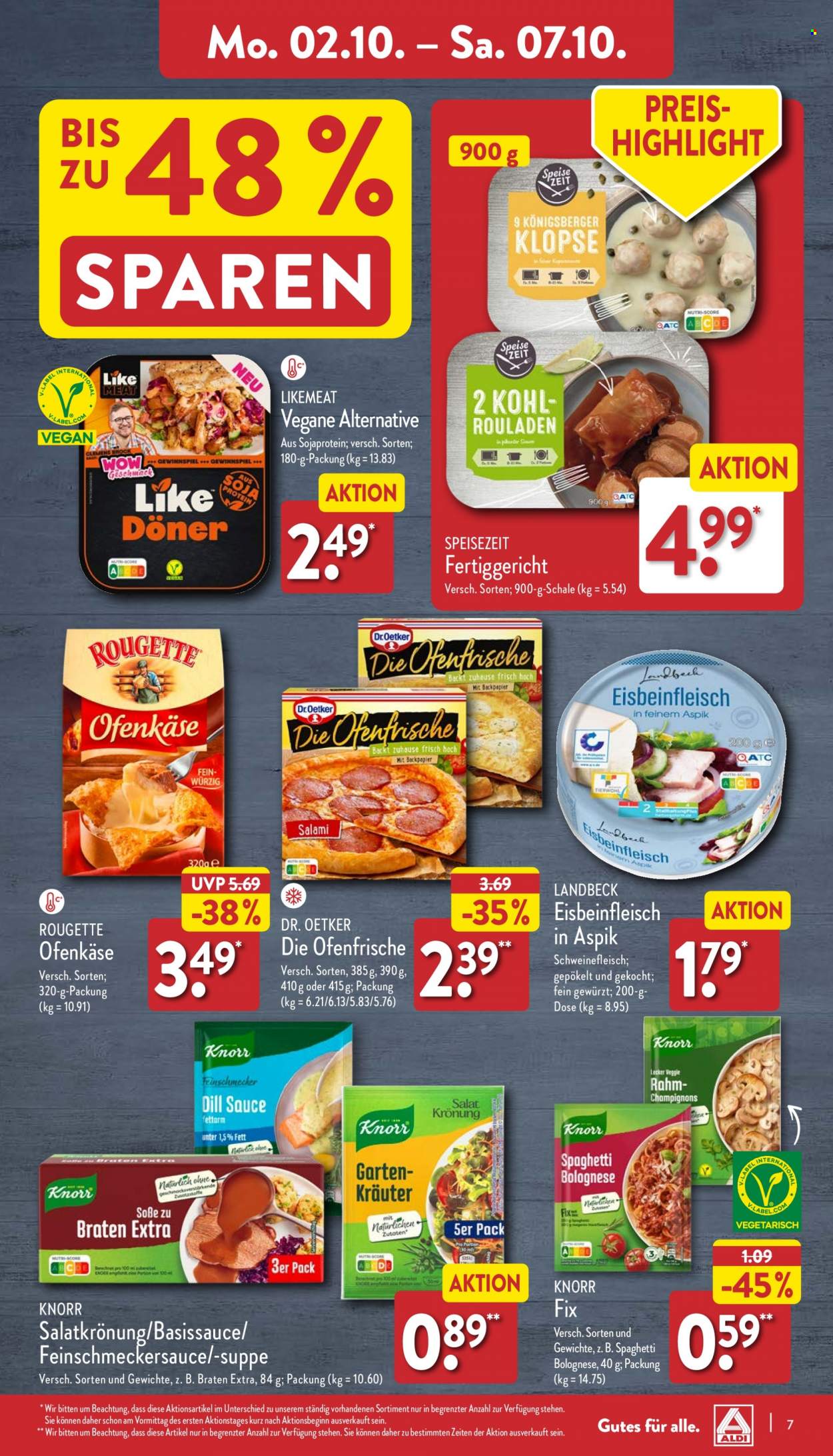 ALDI Nord Prospekte  - 2.10.2023 - 7.10.2023. Seite 7