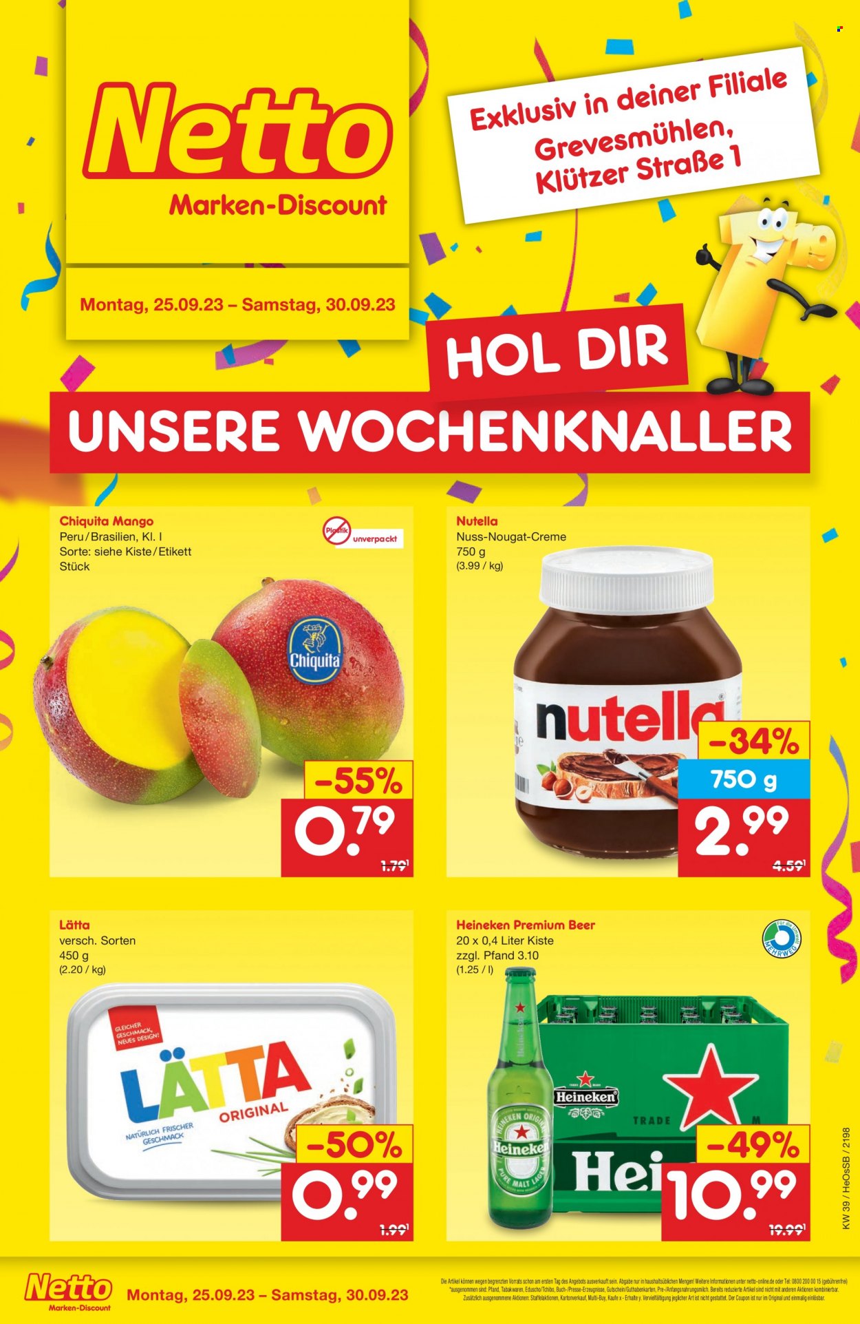 Netto Marken-Discount Prospekte  - 25.09.2023 - 30.09.2023. Seite 1