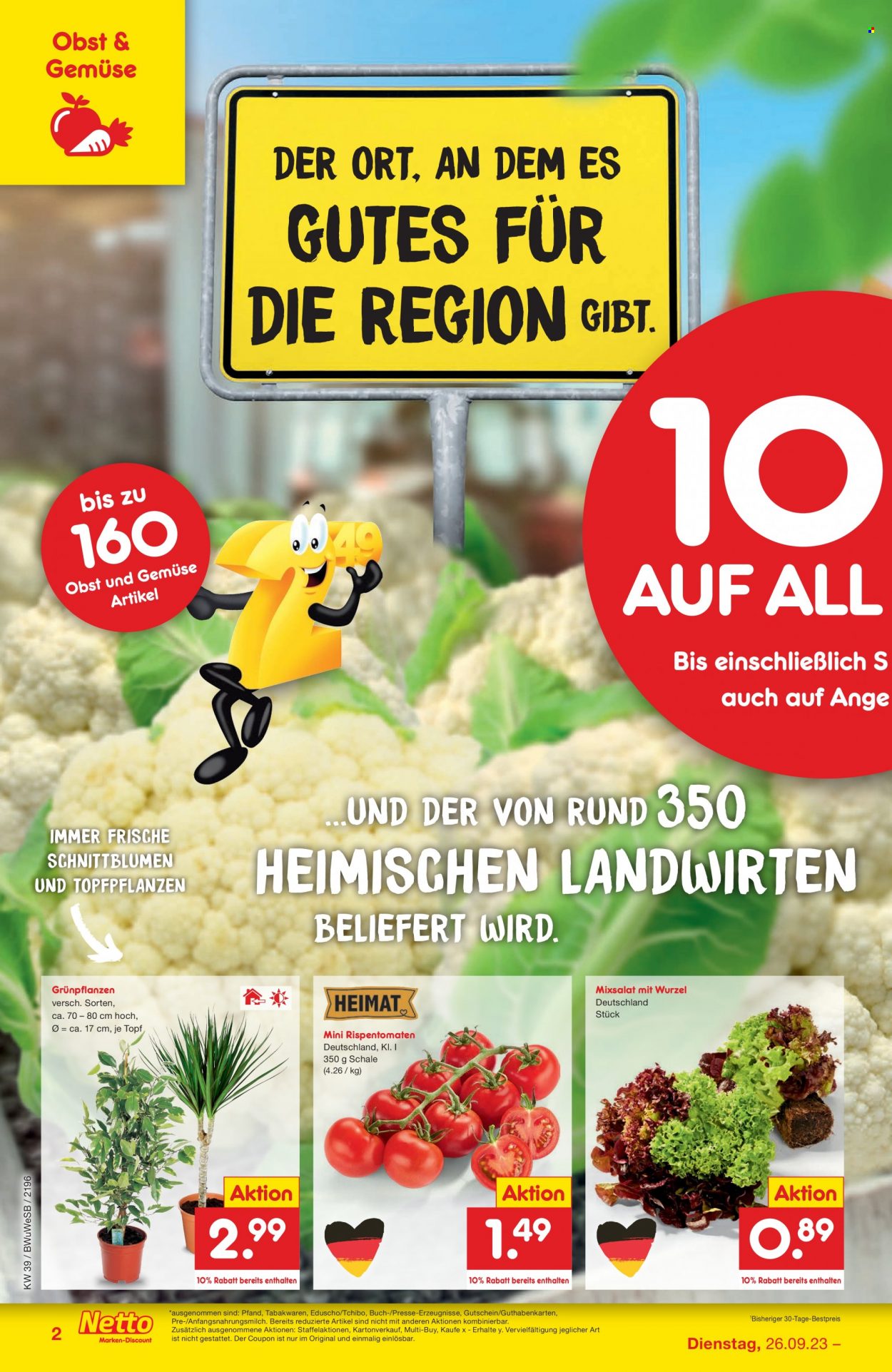 Netto Marken-Discount Prospekte  - 26.09.2023 - 30.09.2023. Seite 2
