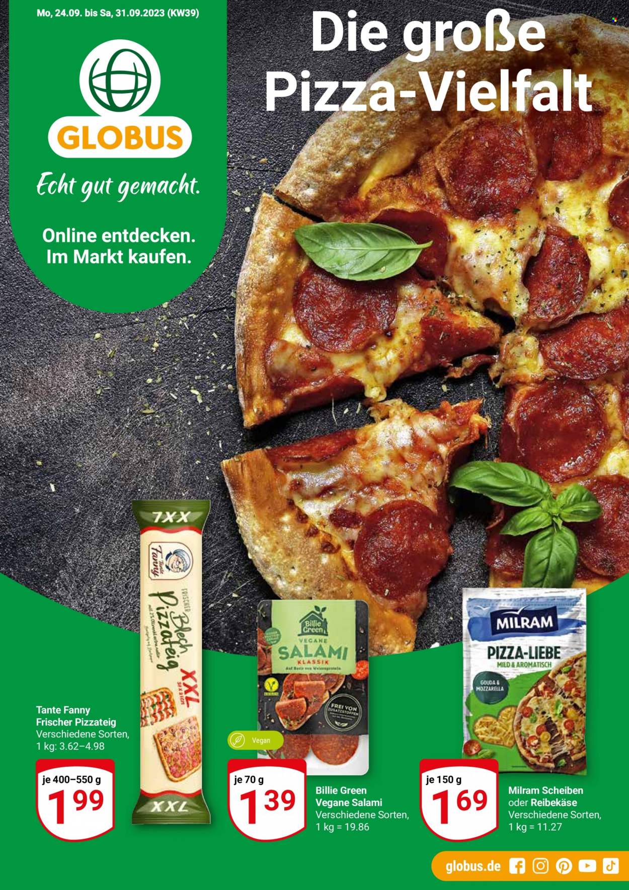 Globus Prospekte  - 25.09.2023 - 30.09.2023. Seite 1