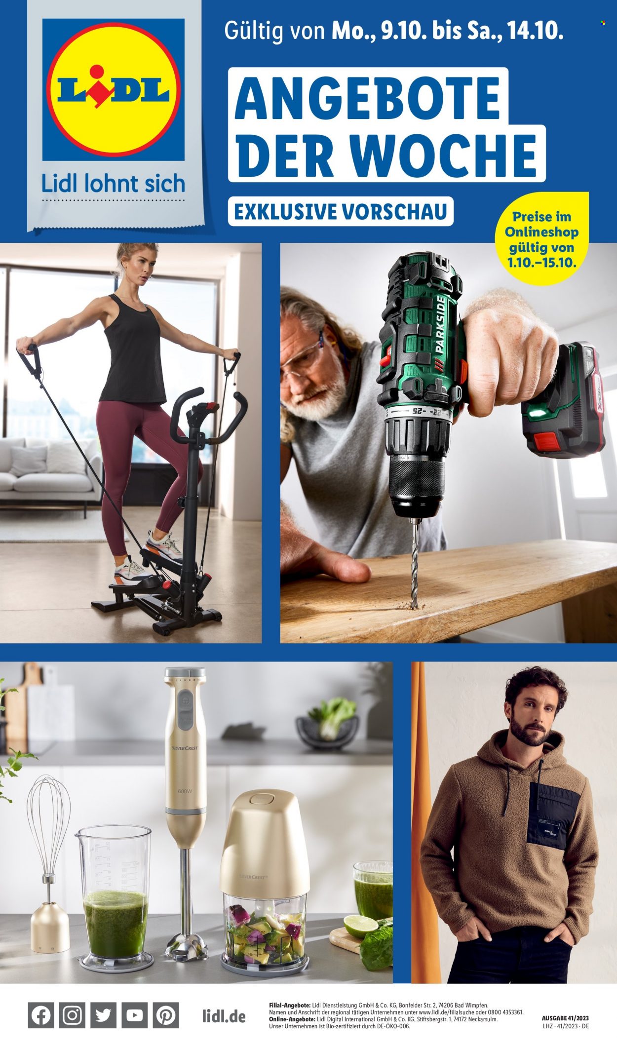 Lidl Prospekte  - 9.10.2023 - 14.10.2023. Seite 1