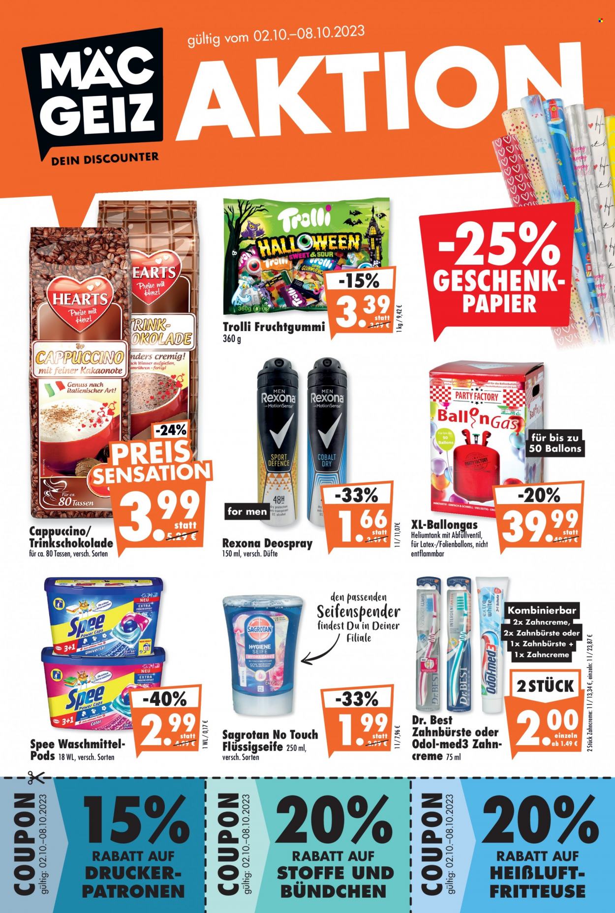 Mäc-Geiz Prospekte  - 2.10.2023 - 8.10.2023. Seite 1