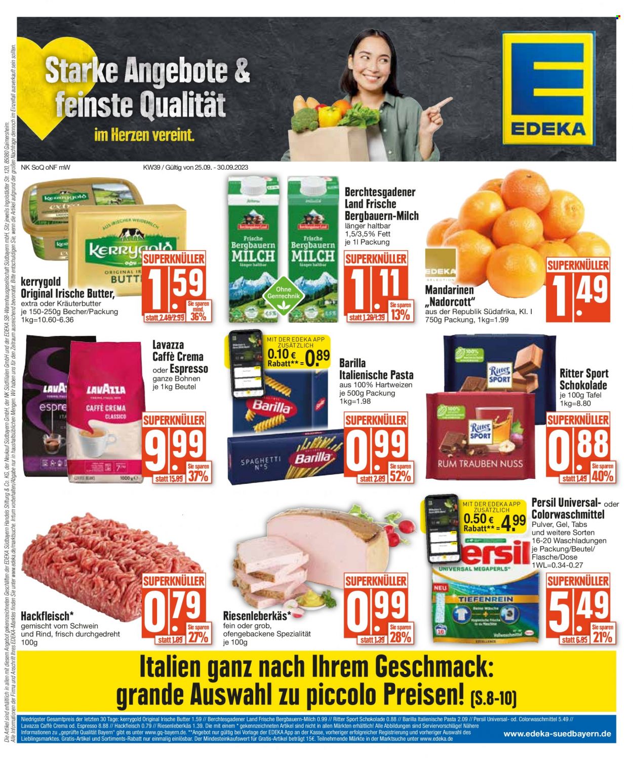 Edeka Prospekte  - 25.09.2023 - 30.09.2023. Seite 1