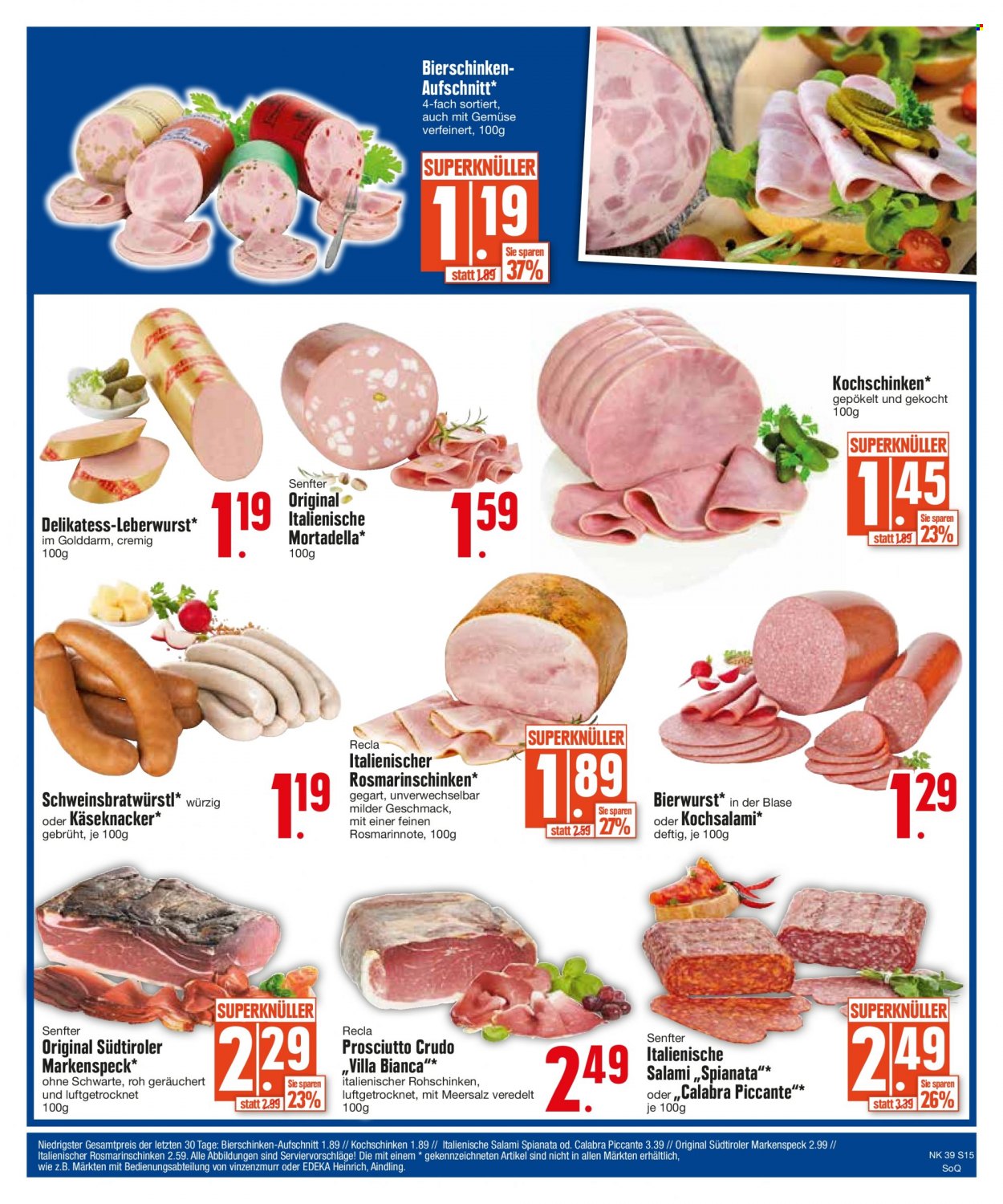 Edeka Prospekte  - 25.09.2023 - 30.09.2023. Seite 15