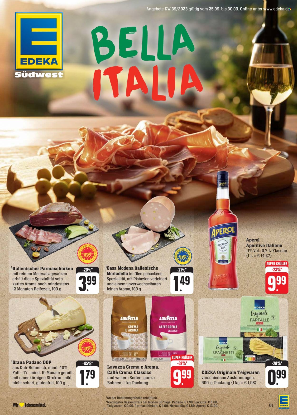 Edeka Prospekte  - 25.09.2023 - 30.09.2023. Seite 1
