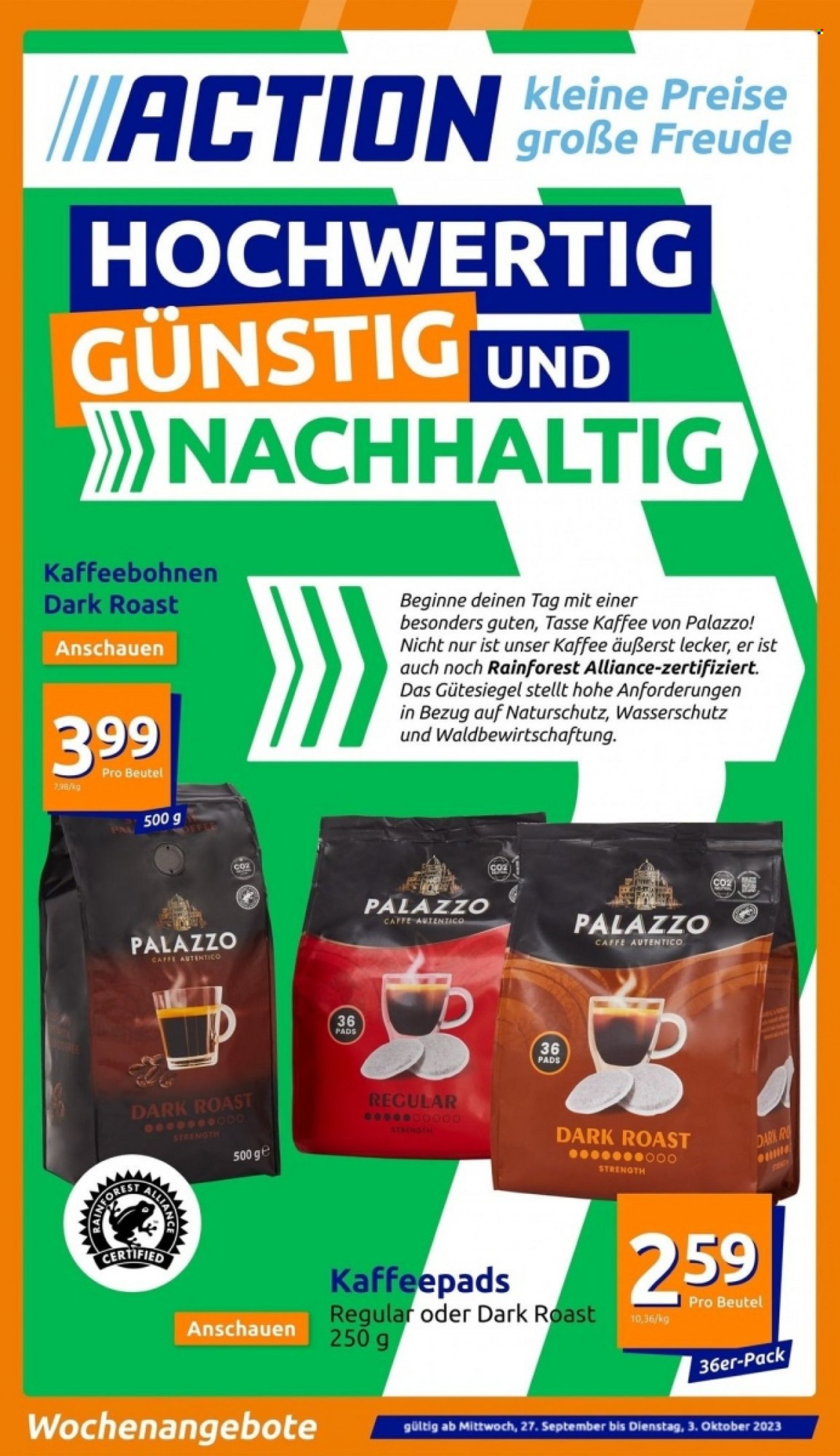 Action Prospekte  - 27.09.2023 - 3.10.2023. Seite 1