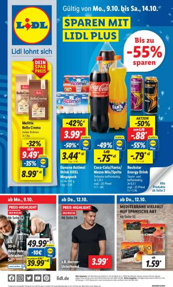 Prospekte Lidl - 9.10.2023 - 14.10.2023.