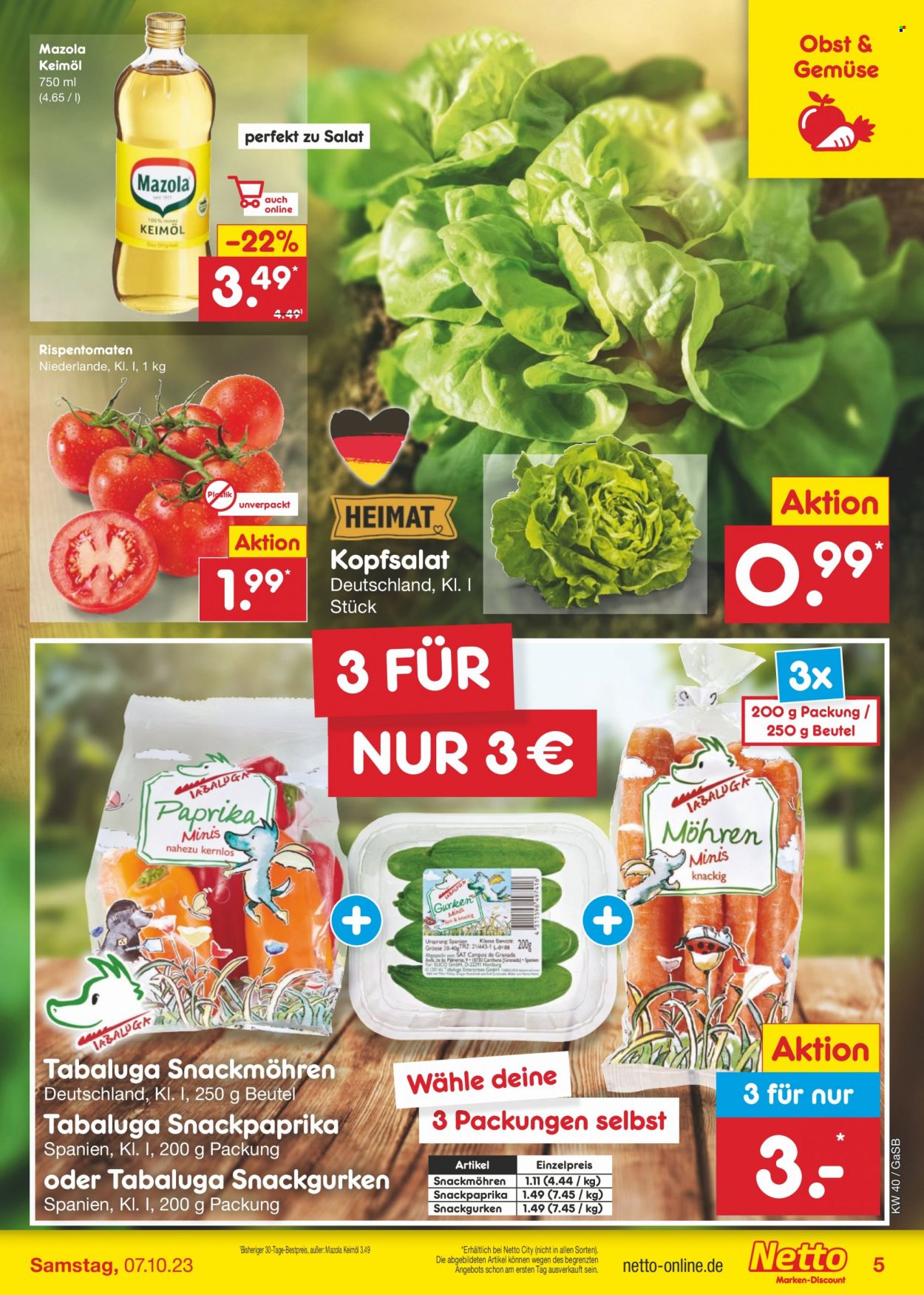 Netto Marken-Discount Prospekte  - 2.10.2023 - 7.10.2023. Seite 5