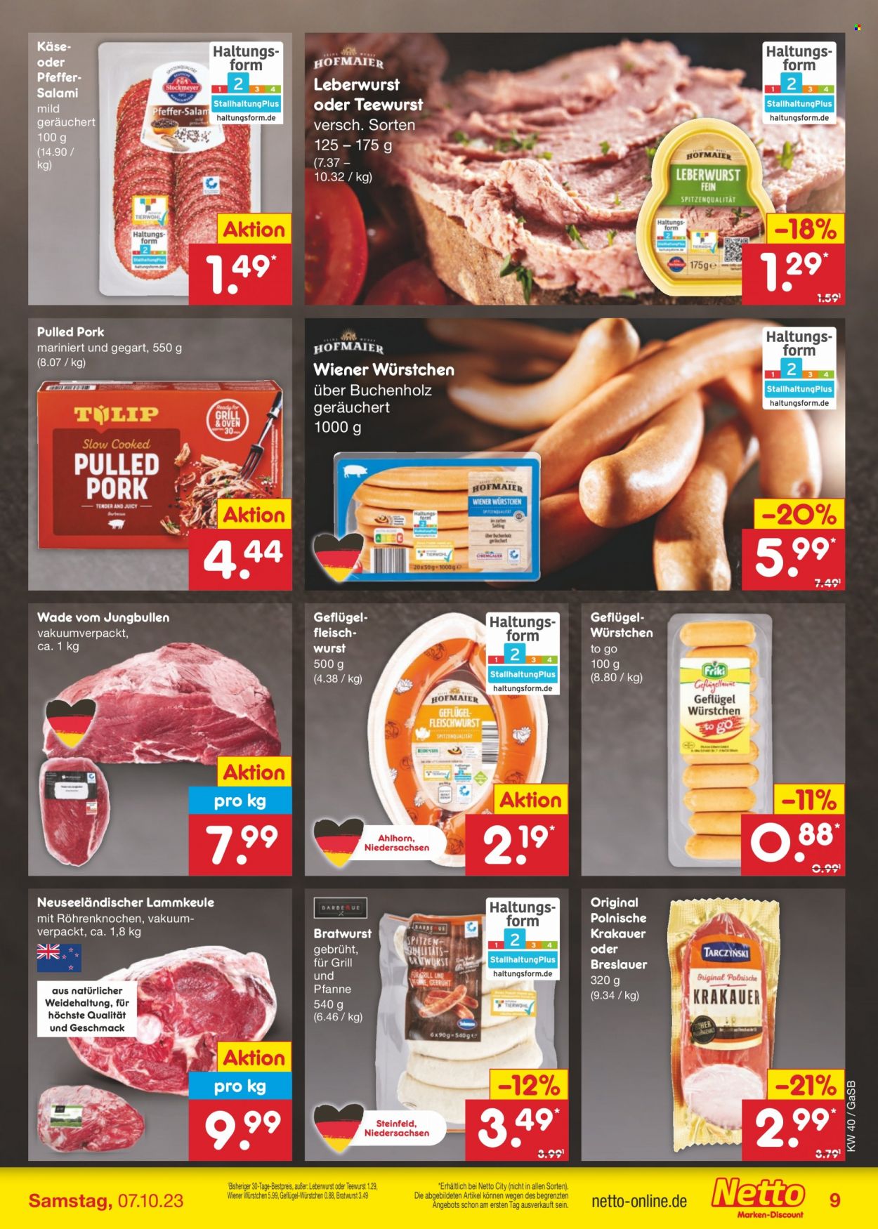 Netto Marken-Discount Prospekte  - 2.10.2023 - 7.10.2023. Seite 9