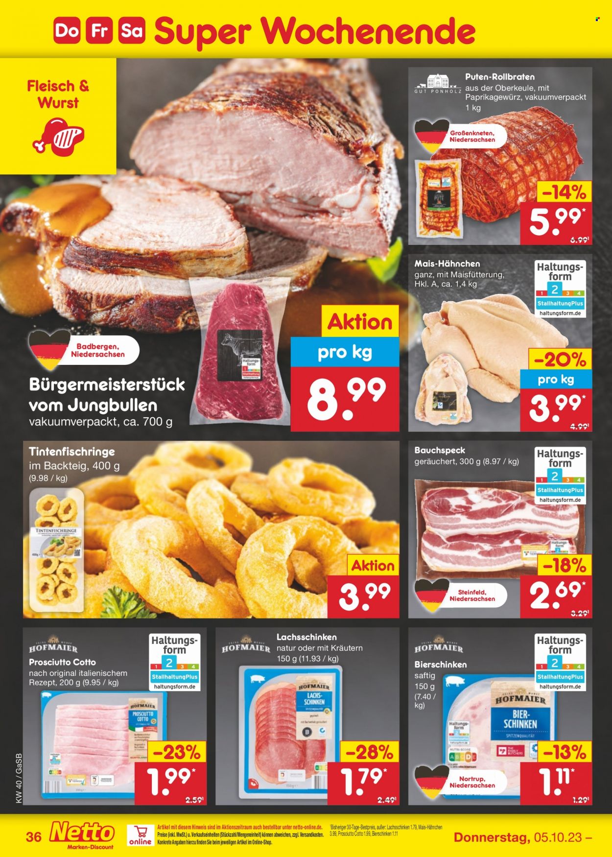 Netto Marken-Discount Prospekte  - 2.10.2023 - 7.10.2023. Seite 38