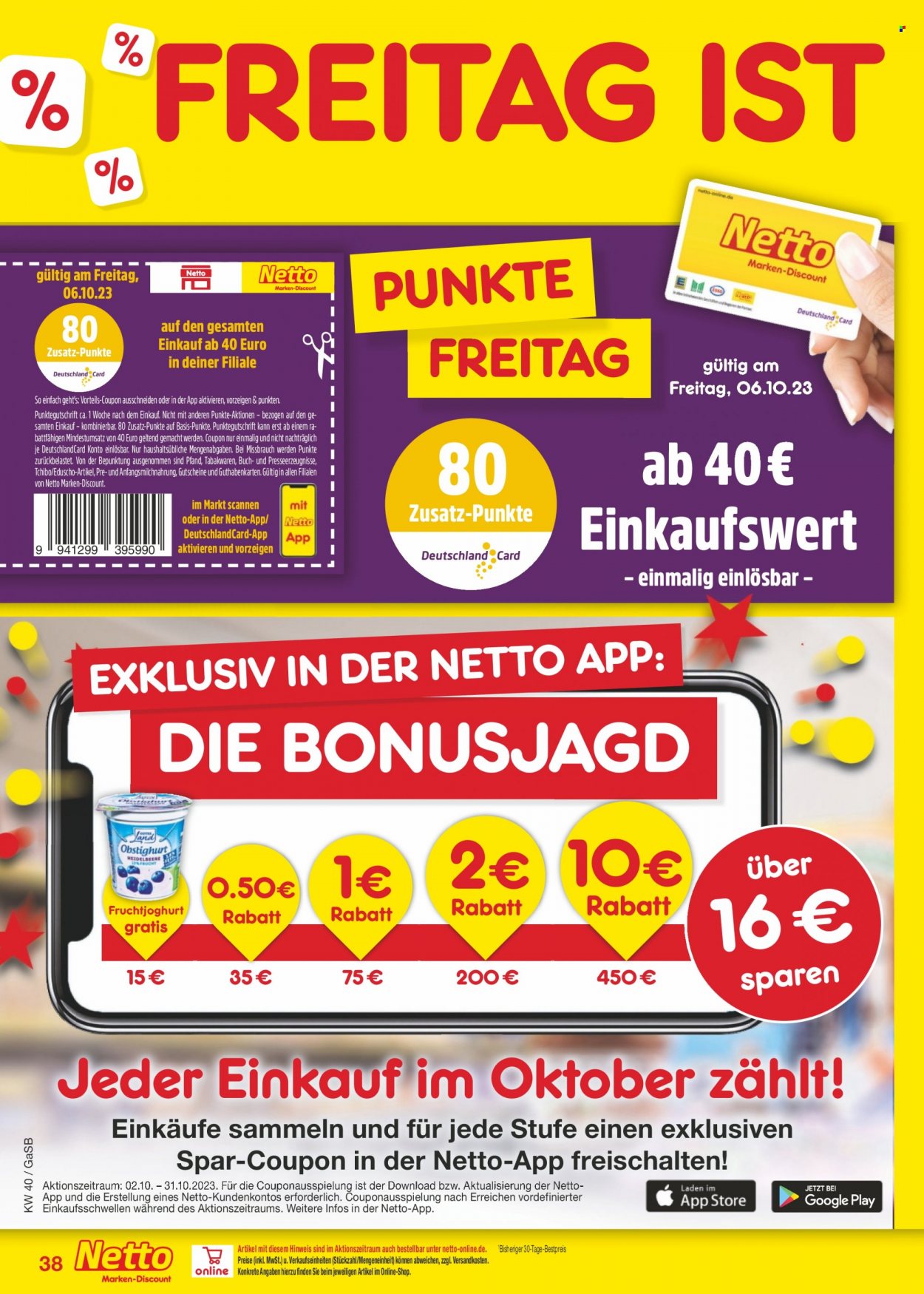 Netto Marken-Discount Prospekte  - 2.10.2023 - 7.10.2023. Seite 40