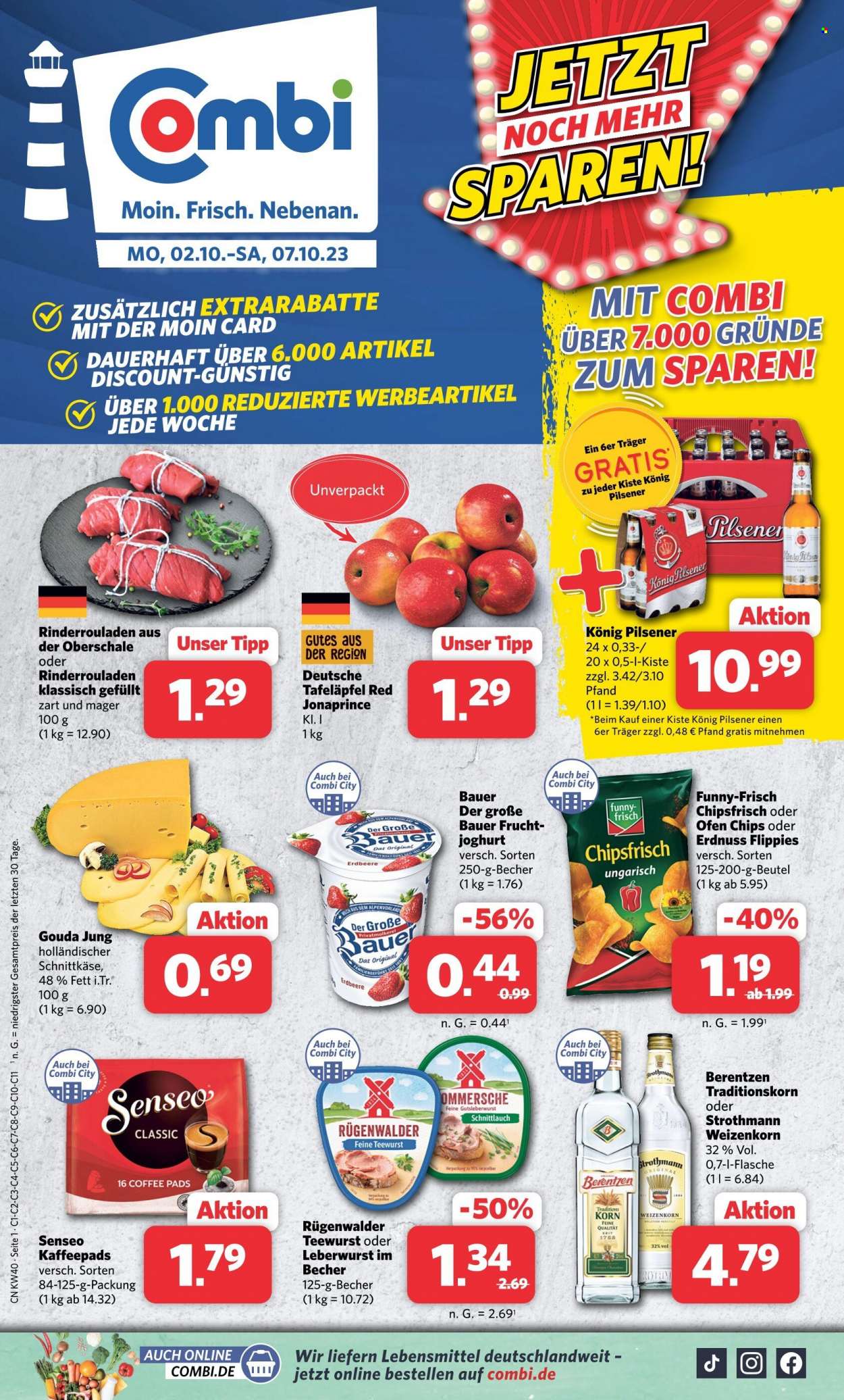 Combi Prospekte  - 2.10.2023 - 7.10.2023. Seite 1