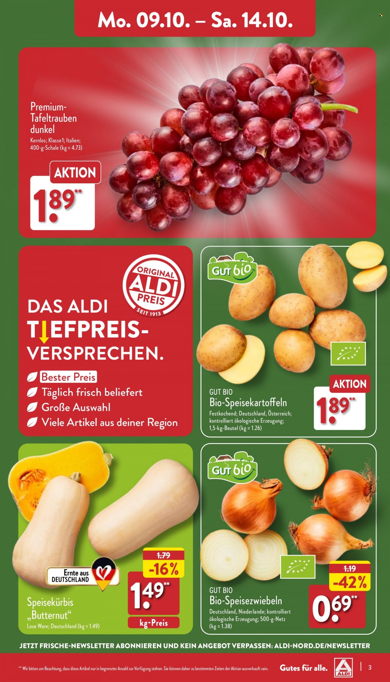 ALDI Nord Prospekte  - 9.10.2023 - 14.10.2023. Seite 3