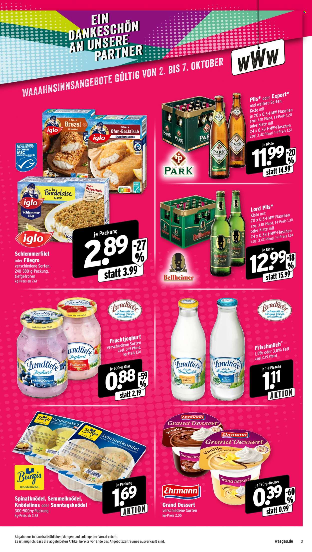 Wasgau Prospekte  - 2.10.2023 - 7.10.2023. Seite 3