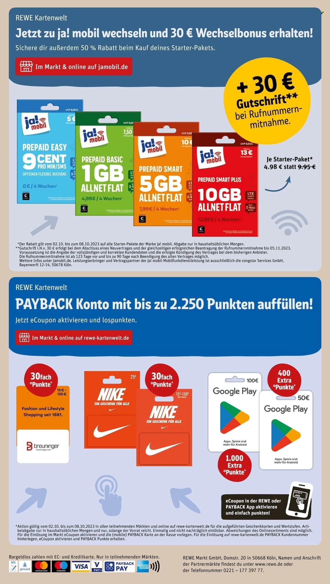 REWE Prospekte  - 2.10.2023 - 7.10.2023. Seite 34