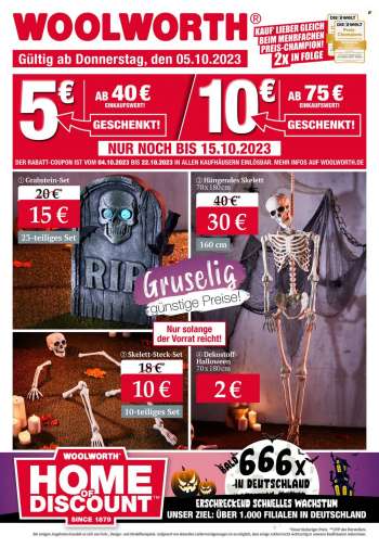 Prospekte Woolworth - 5.10.2023 - 12.10.2023.