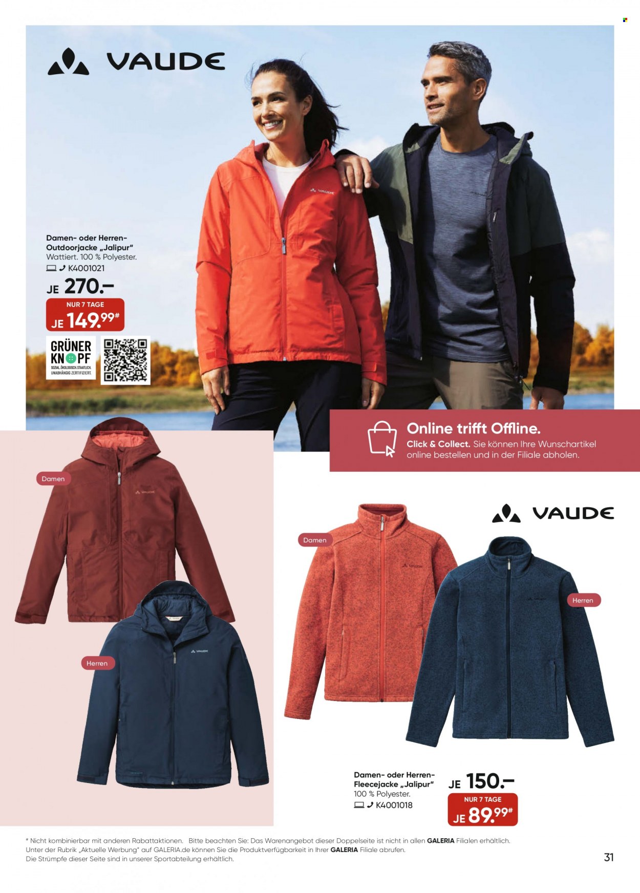 GALERIA Karstadt Kaufhof Prospekte  - 4.10.2023 - 10.10.2023. Seite 31