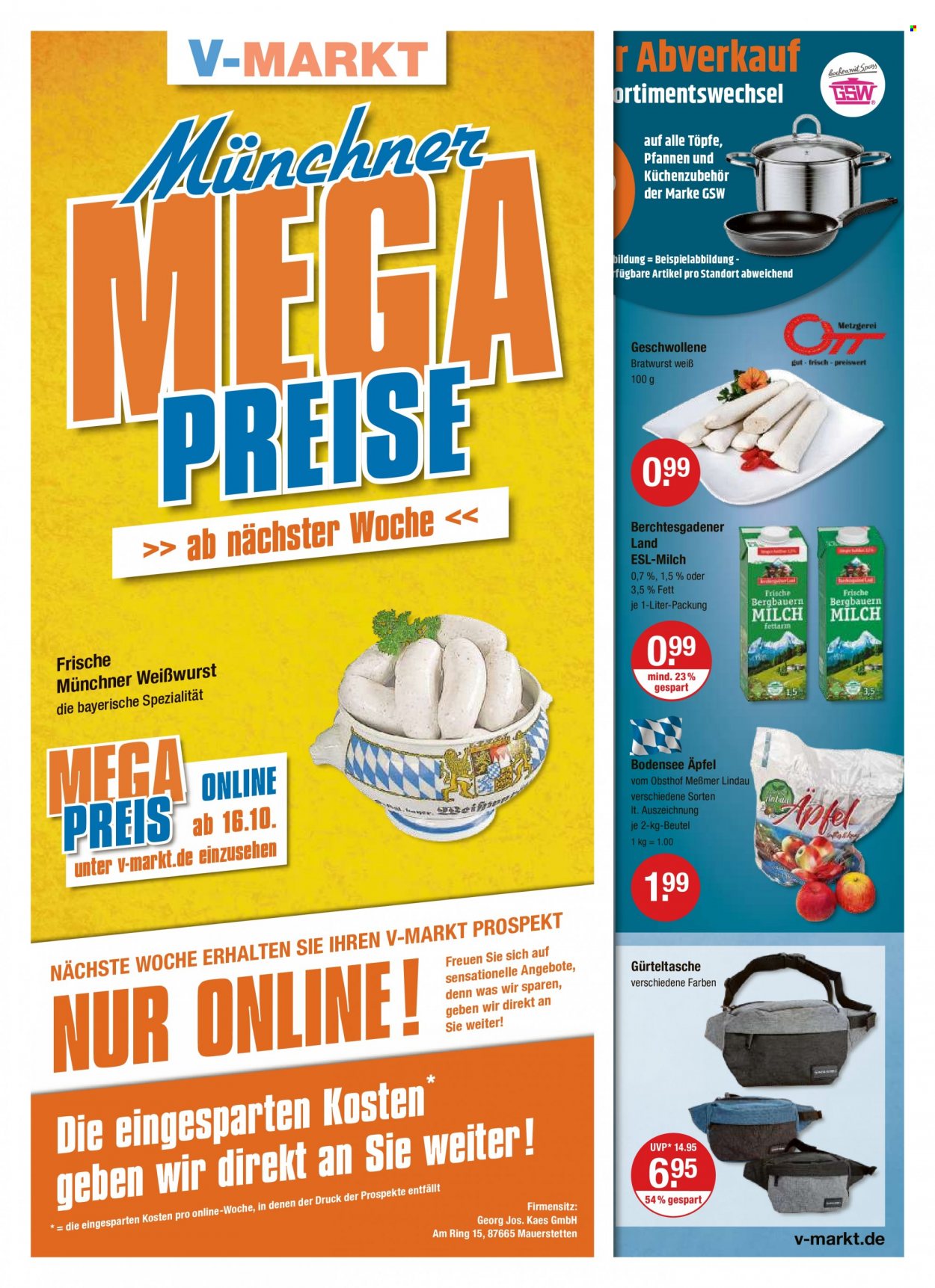 V-Markt Prospekte  - 12.10.2023 - 18.10.2023. Seite 1