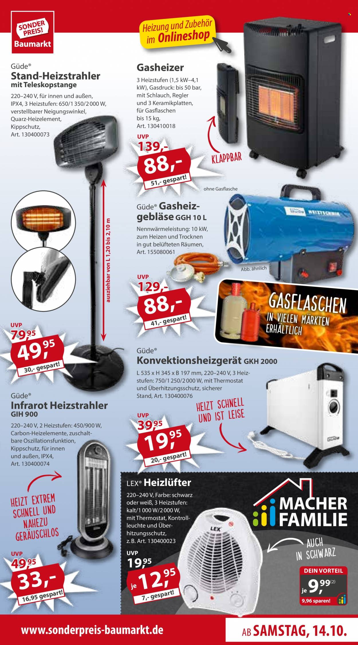 Sonderpreis-Baumarkt Prospekte  - 14.10.2023 - 20.10.2023. Seite 9