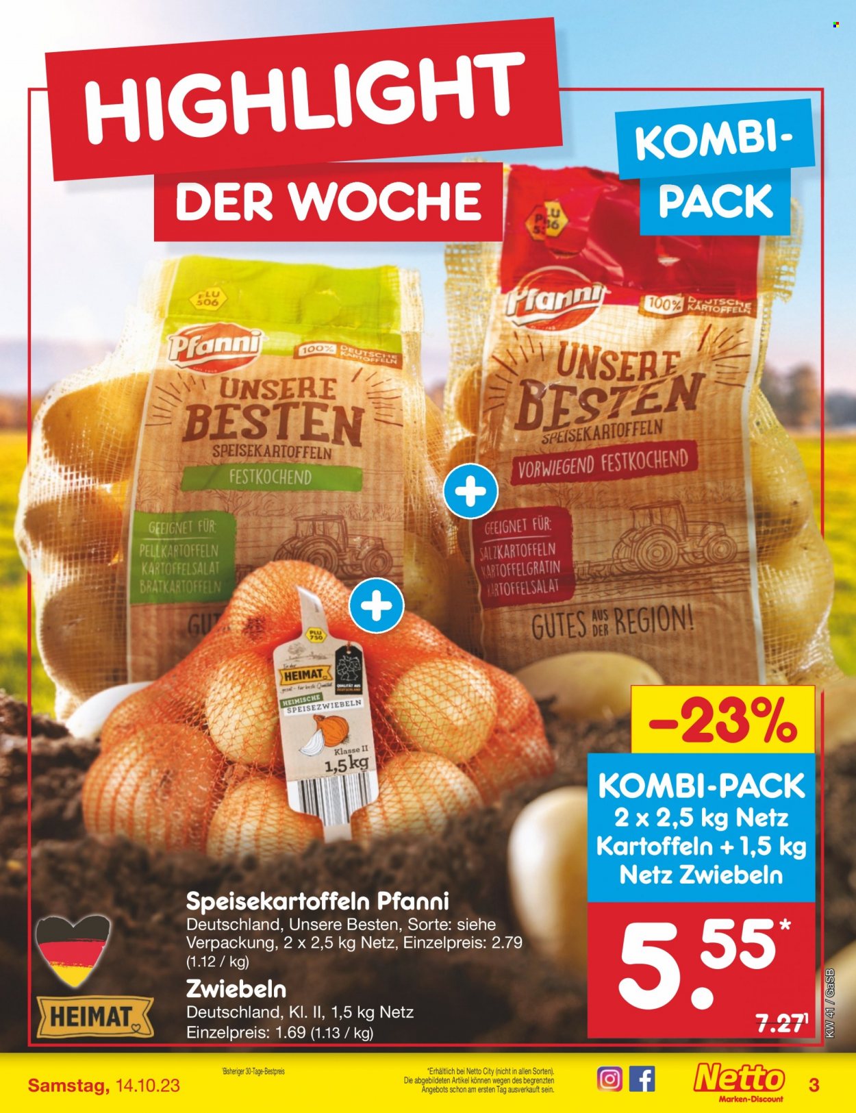 Netto Marken-Discount Prospekte  - 9.10.2023 - 14.10.2023. Seite 3