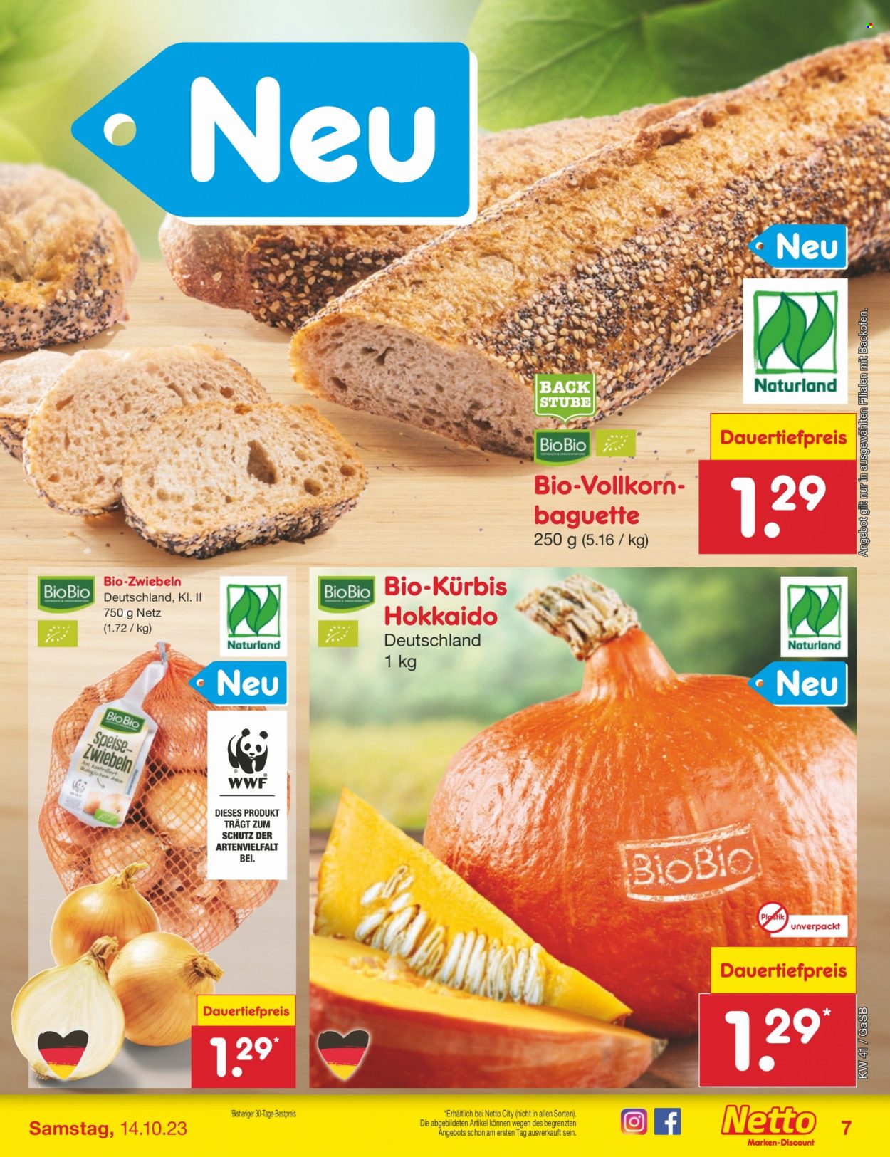 Netto Marken-Discount Prospekte  - 9.10.2023 - 14.10.2023. Seite 7