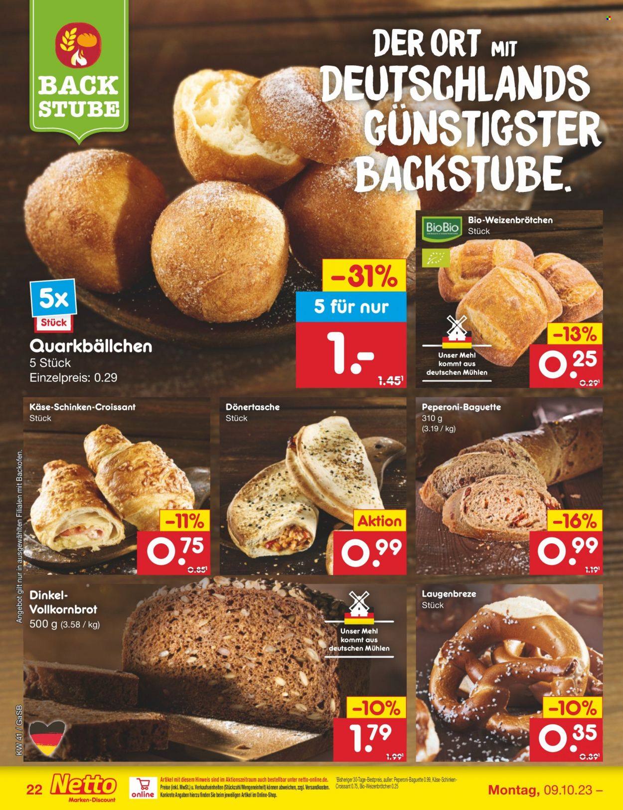 Netto Marken-Discount Prospekte  - 9.10.2023 - 14.10.2023. Seite 22