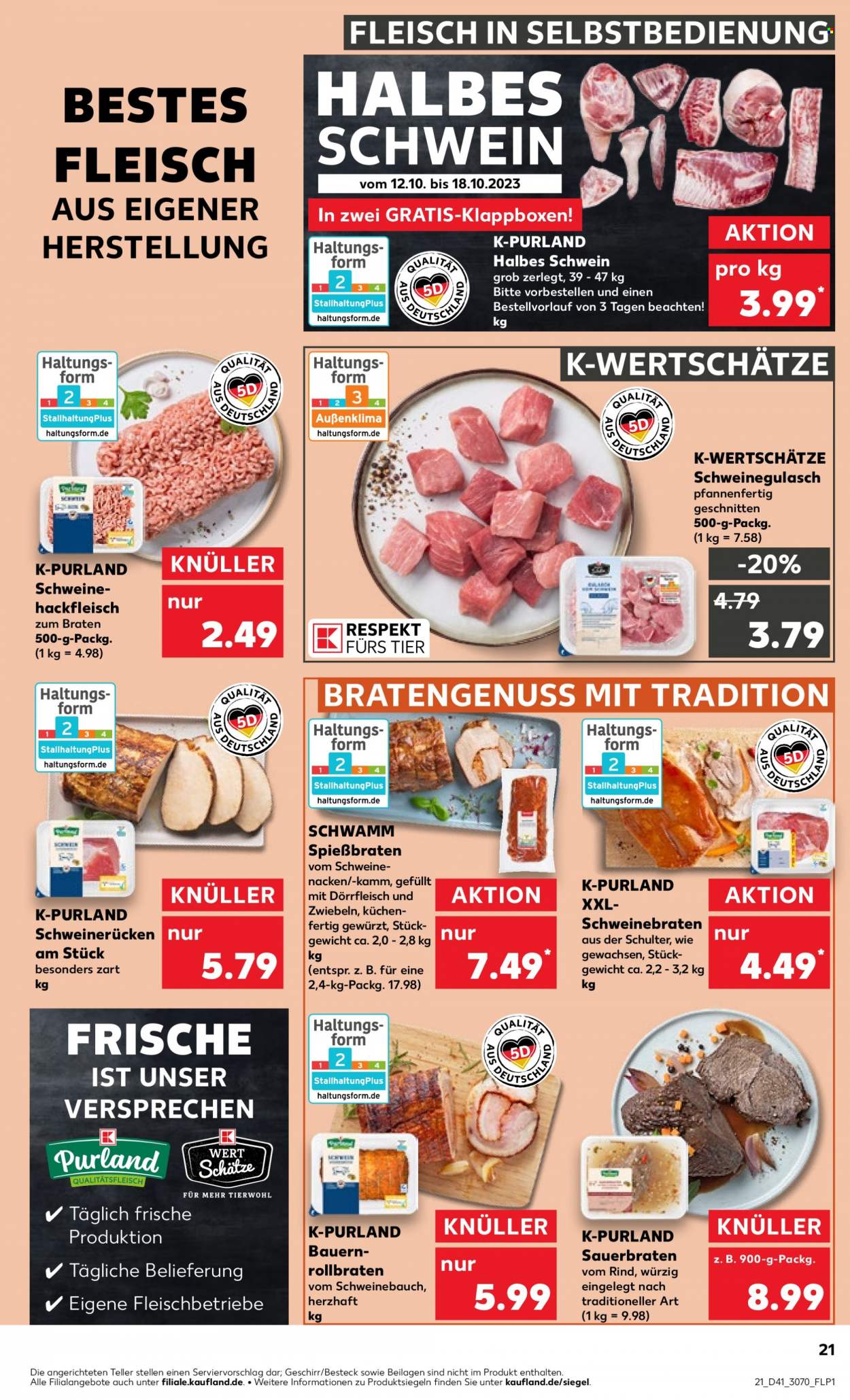 Kaufland Prospekte  - 12.10.2023 - 18.10.2023. Seite 21