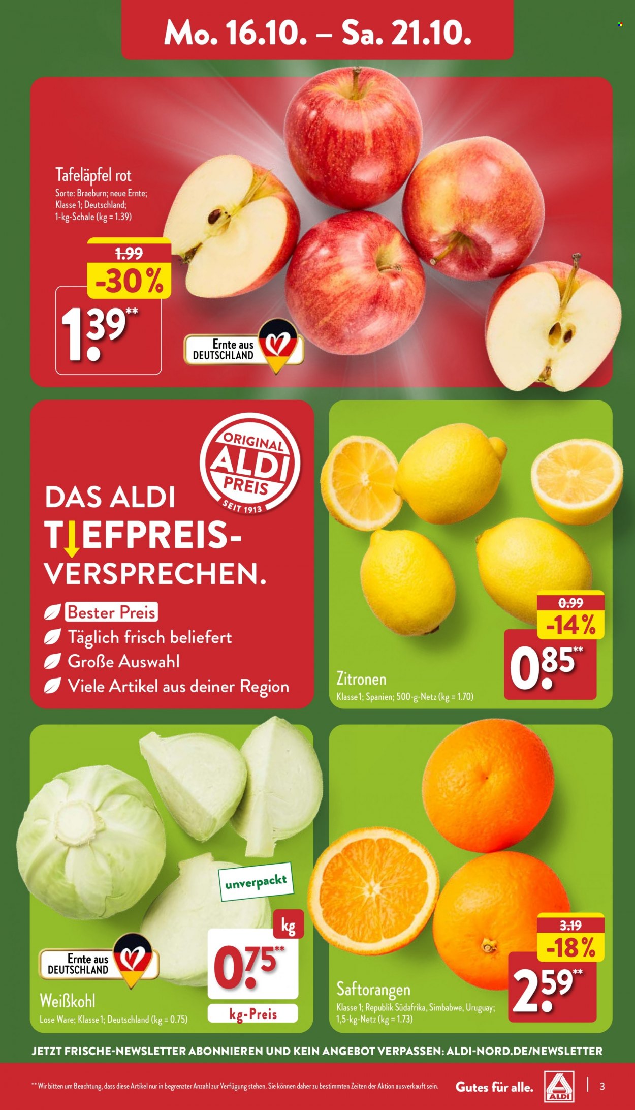 ALDI Nord Prospekte  - 16.10.2023 - 21.10.2023. Seite 3