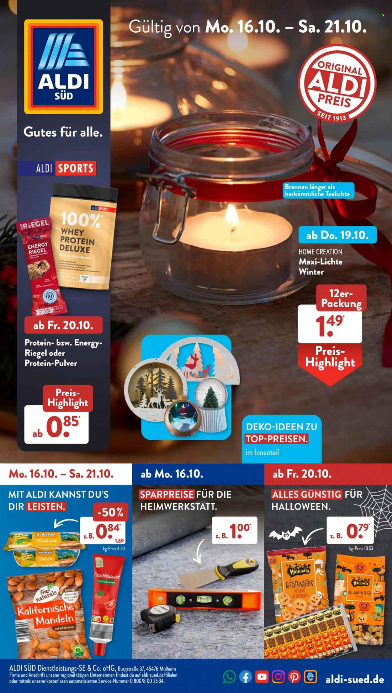 ALDI SÜD Prospekte  - 16.10.2023 - 21.10.2023. Seite 1
