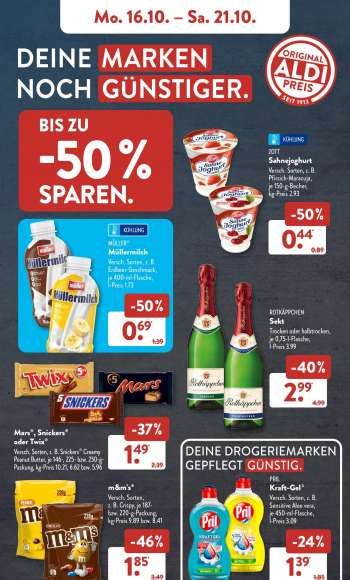 thumbnail - M&M's
Versch. Sorten, z. B. Crispy, je 187- bzw. 220-g-Packung, kg-Preis 9.89 bzw. 8.41