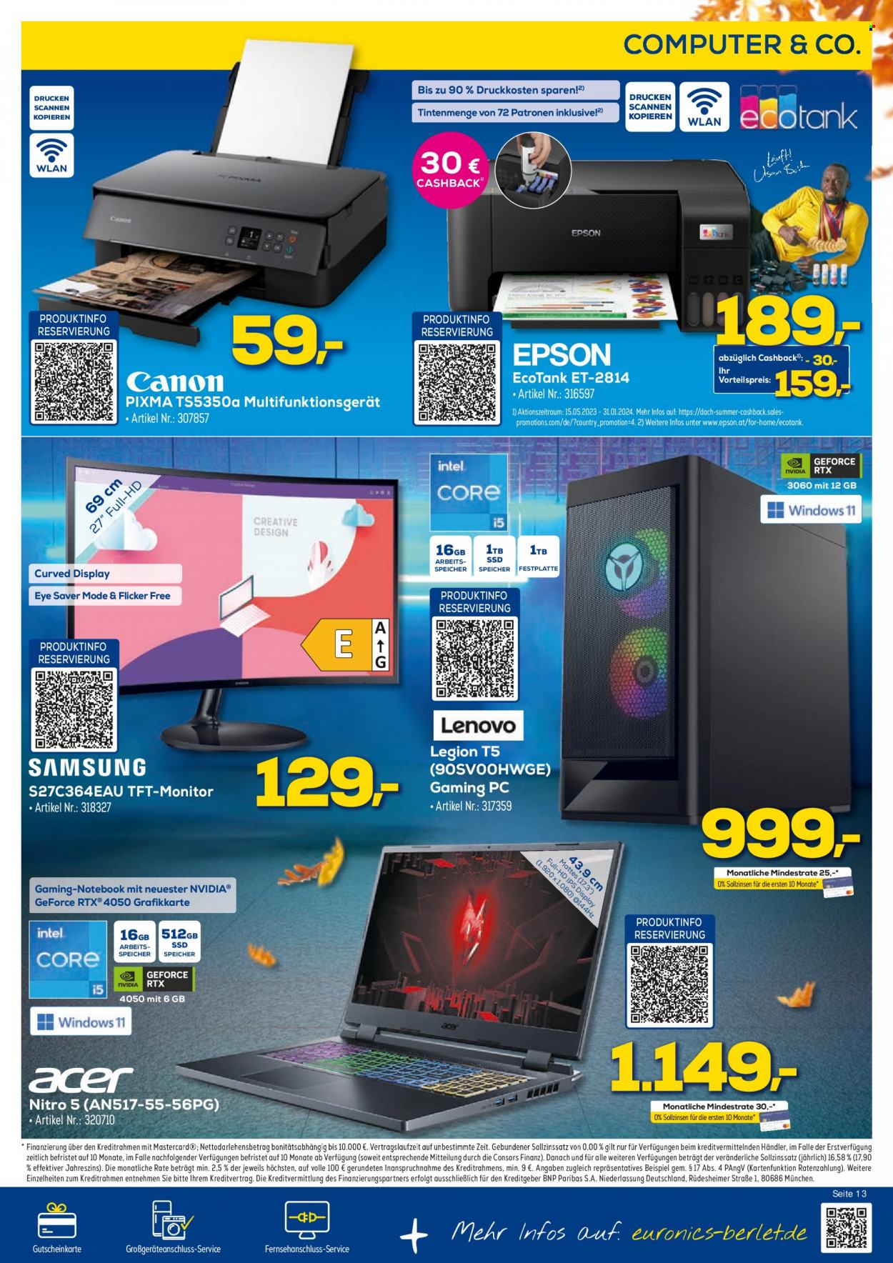 Euronics Prospekte  - 7.10.2023 - 14.10.2023. Seite 13