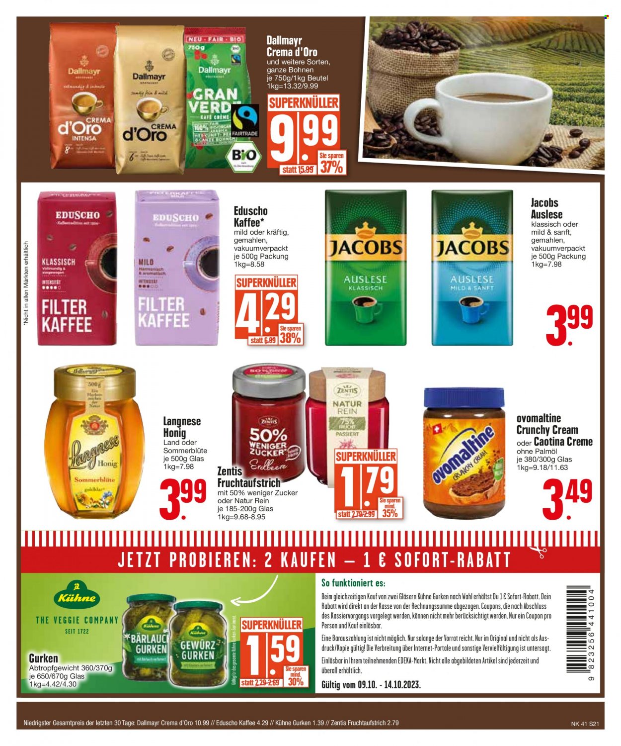 Edeka Prospekte  - 9.10.2023 - 14.10.2023. Seite 21