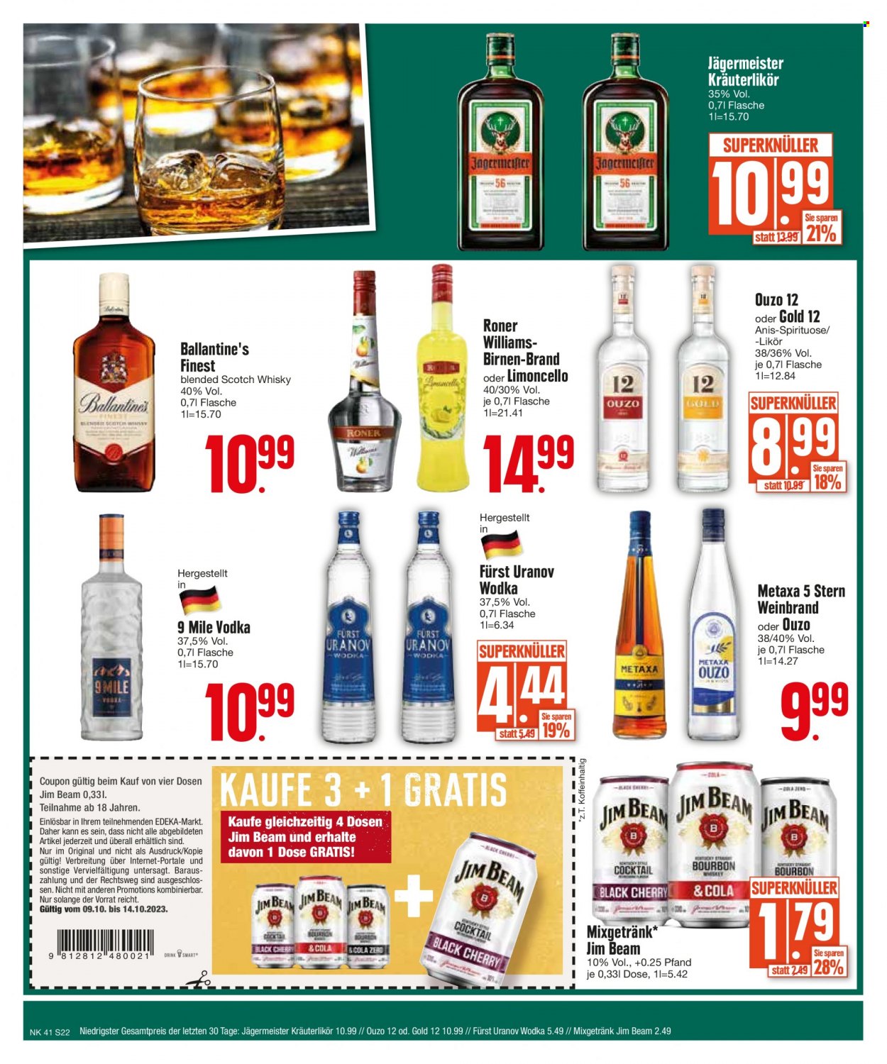Edeka Prospekte  - 9.10.2023 - 14.10.2023. Seite 22