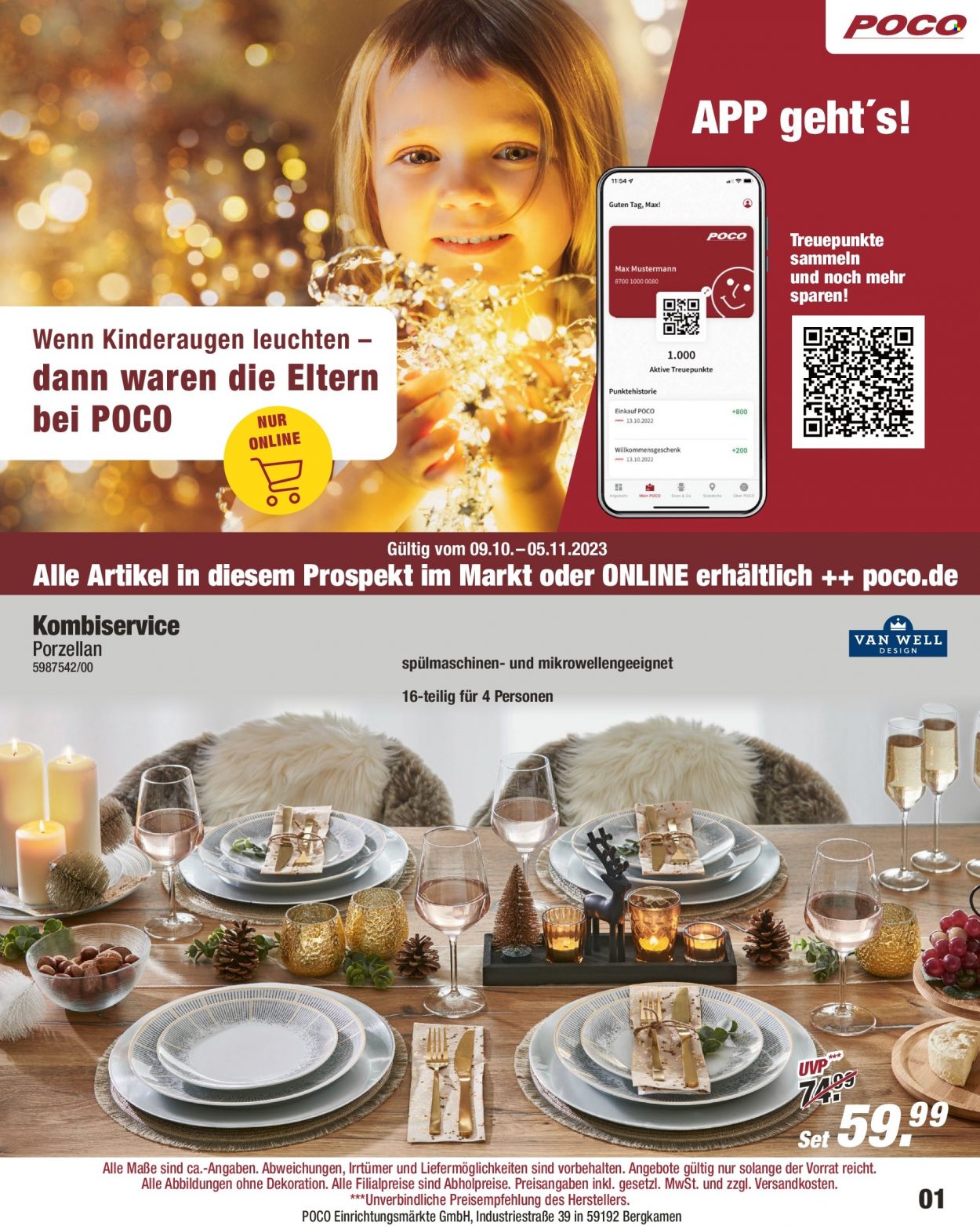 Poco Prospekte  - 9.10.2023 - 5.11.2023. Seite 1