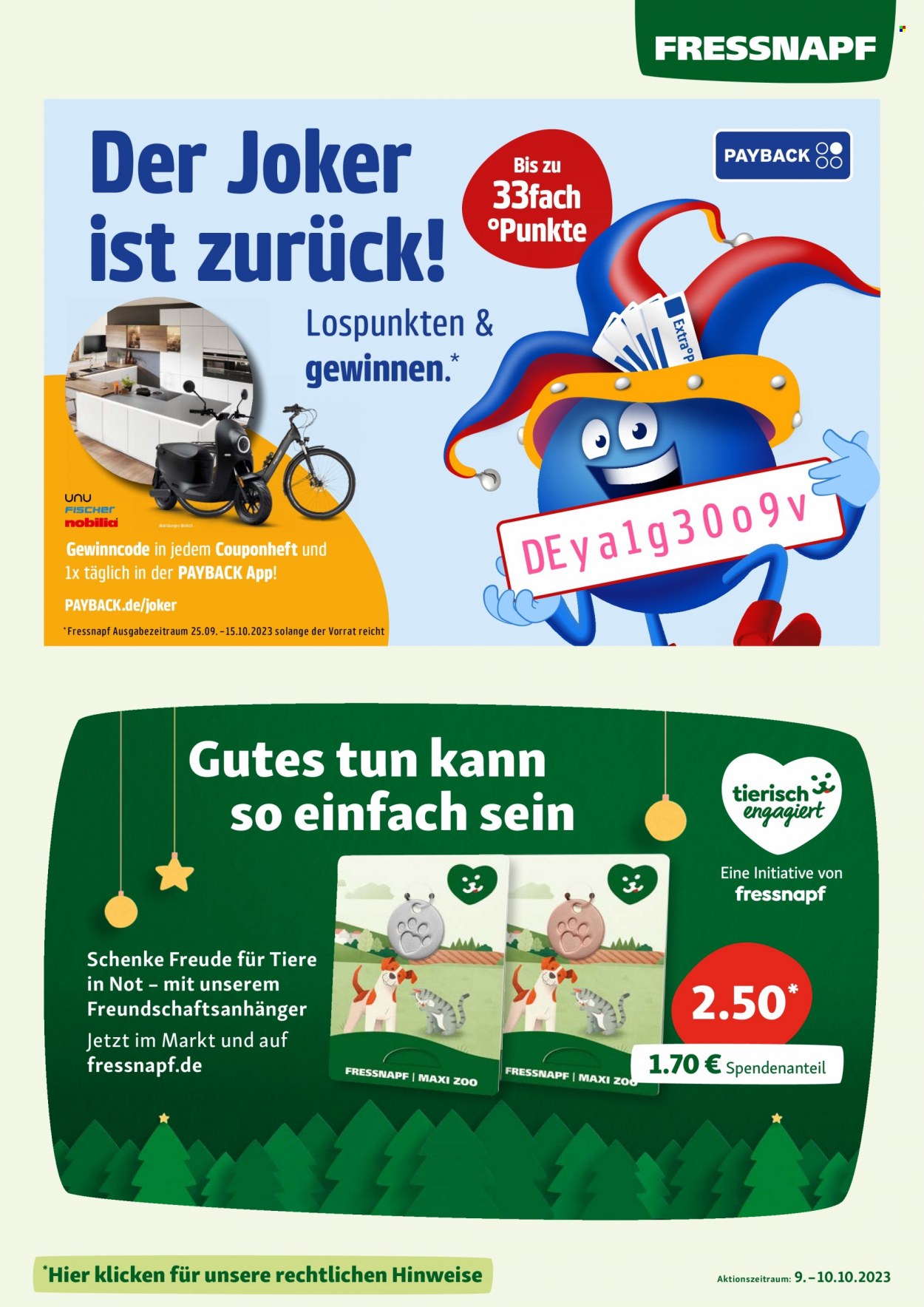 Fressnapf Prospekte  - 9.10.2023 - 14.10.2023. Seite 17