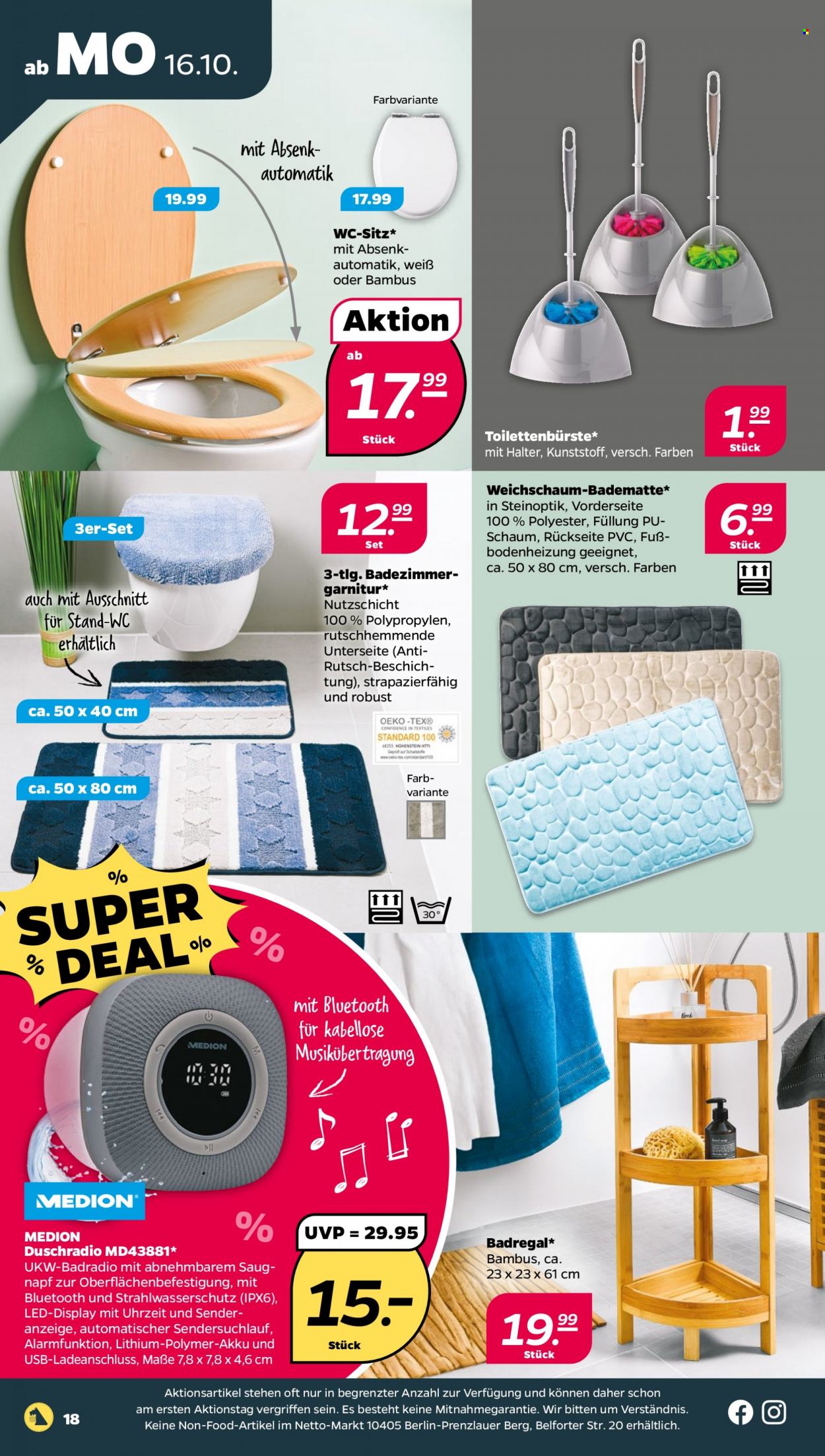 Netto Prospekte  - 16.10.2023 - 21.10.2023. Seite 18