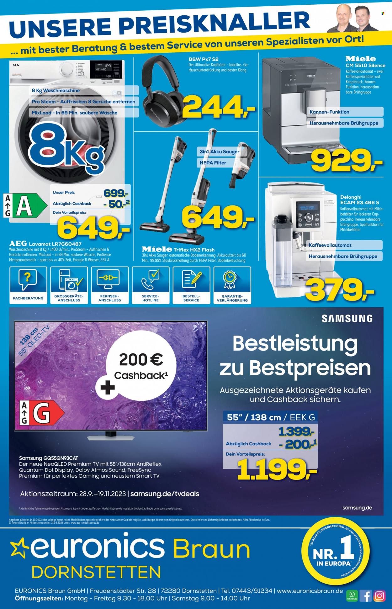 Euronics Prospekte  - 11.10.2023 - 14.10.2023. Seite 1