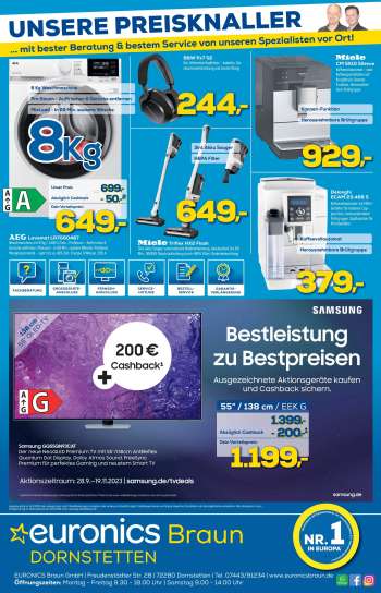 Prospekte Euronics - 11.10.2023 - 14.10.2023.