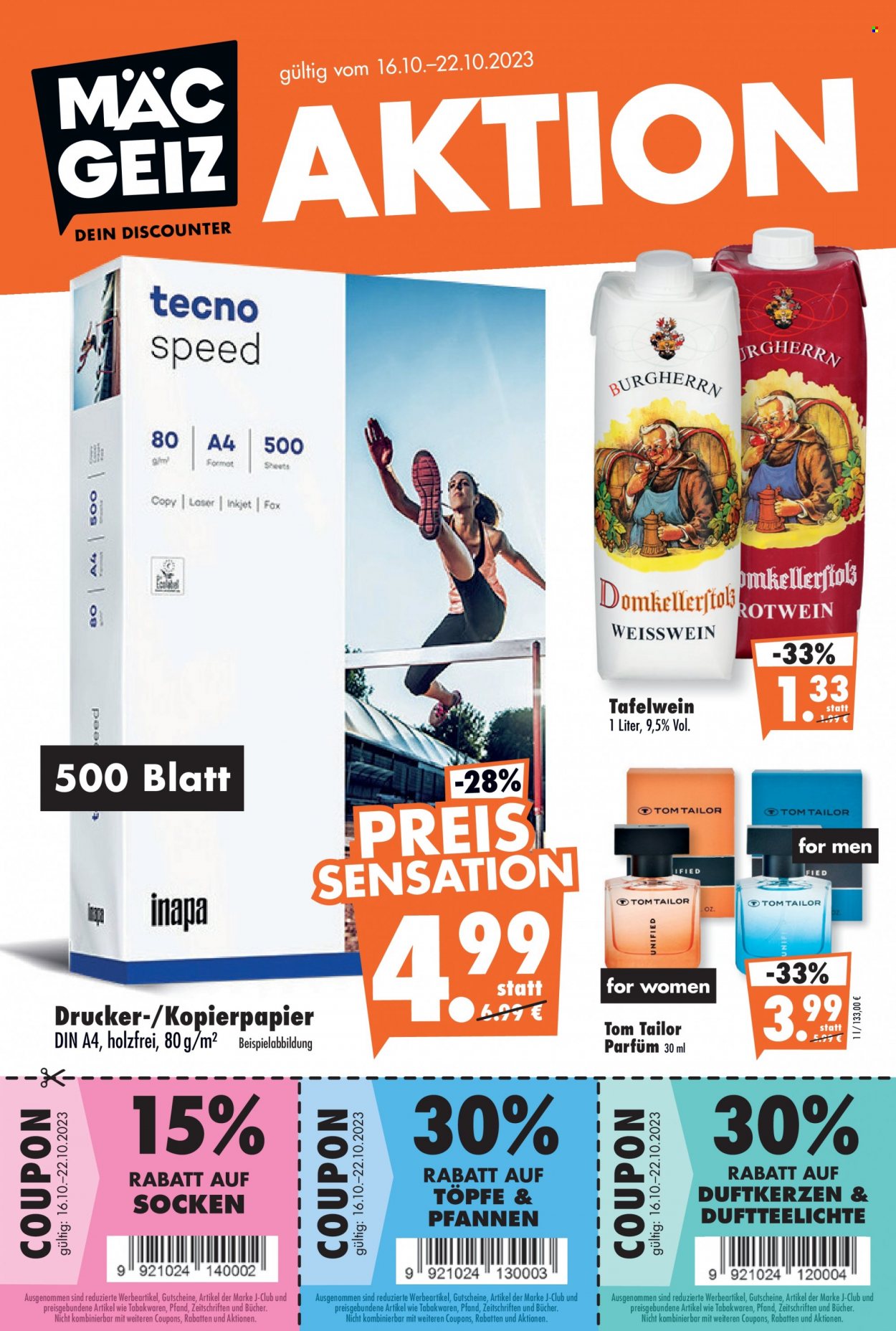 Mäc-Geiz Prospekte  - 16.10.2023 - 22.10.2023. Seite 1