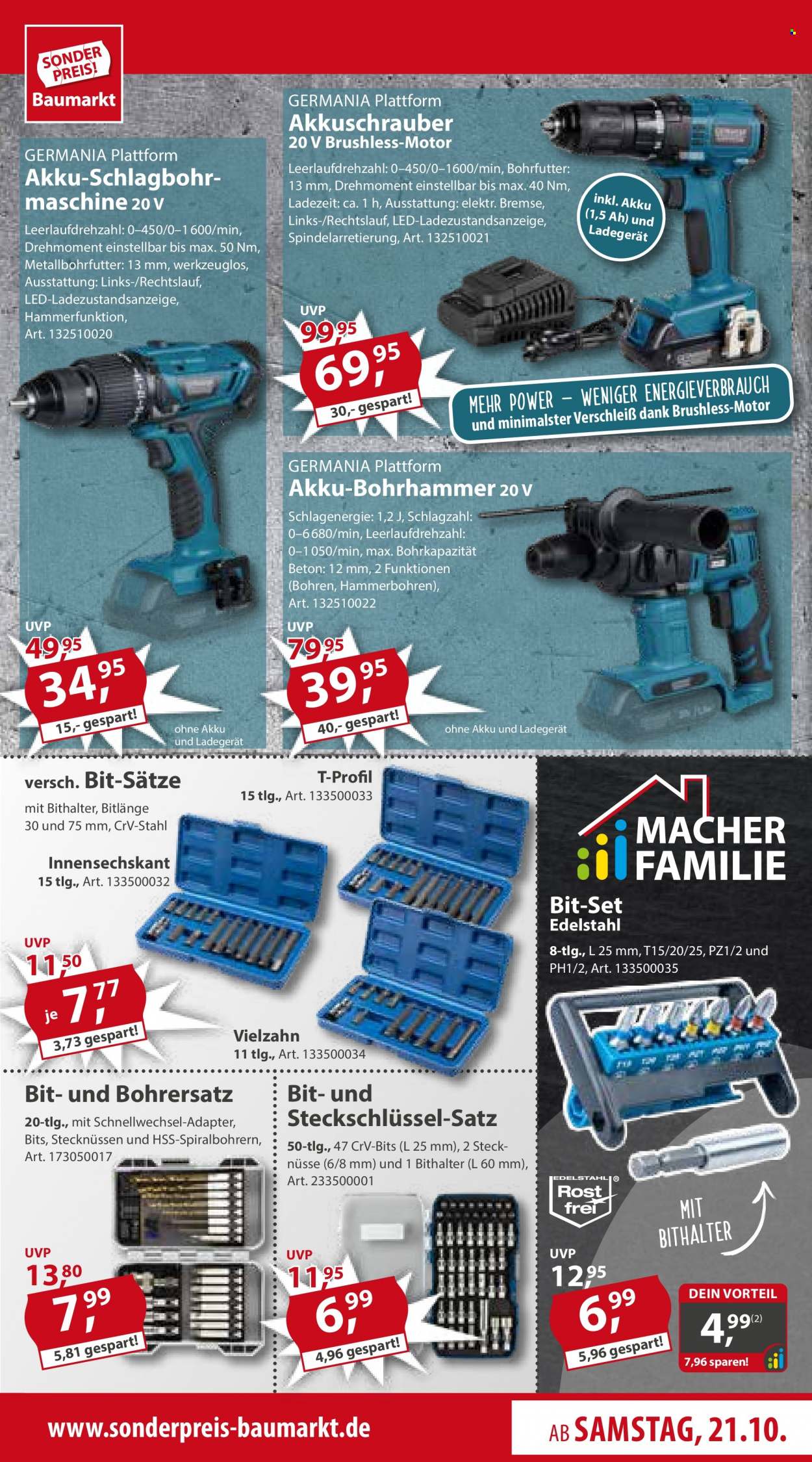 Sonderpreis-Baumarkt Prospekte  - 21.10.2023 - 27.10.2023. Seite 13