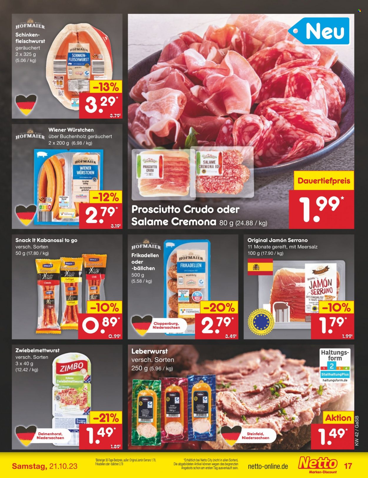 Netto Marken-Discount Prospekte  - 16.10.2023 - 21.10.2023. Seite 19