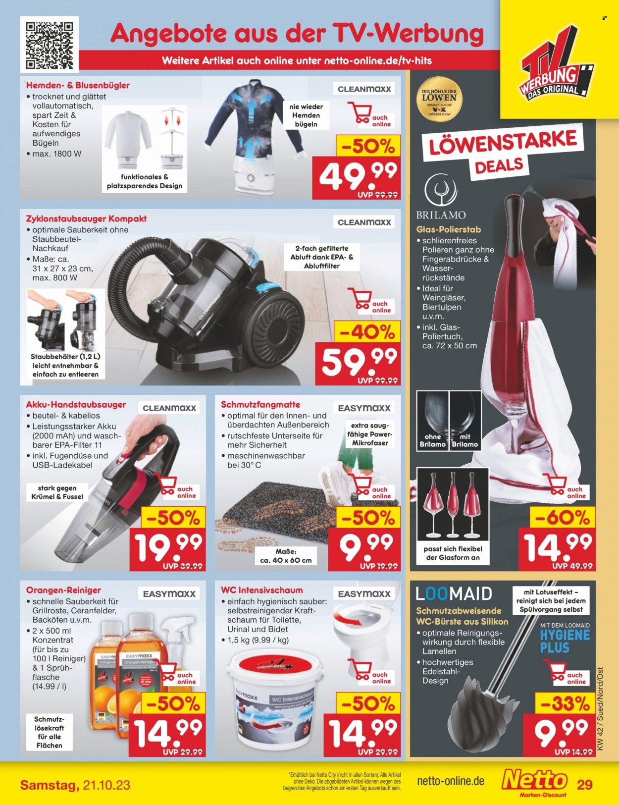 Netto Marken-Discount Prospekte  - 16.10.2023 - 21.10.2023. Seite 33