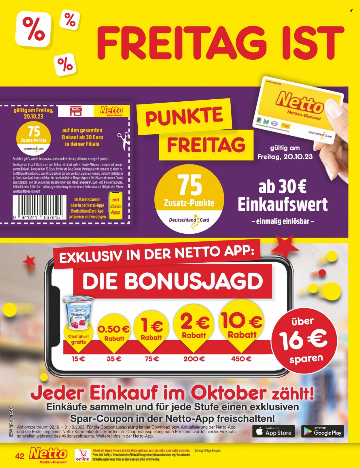 Netto Marken-Discount Prospekte  - 16.10.2023 - 21.10.2023. Seite 46