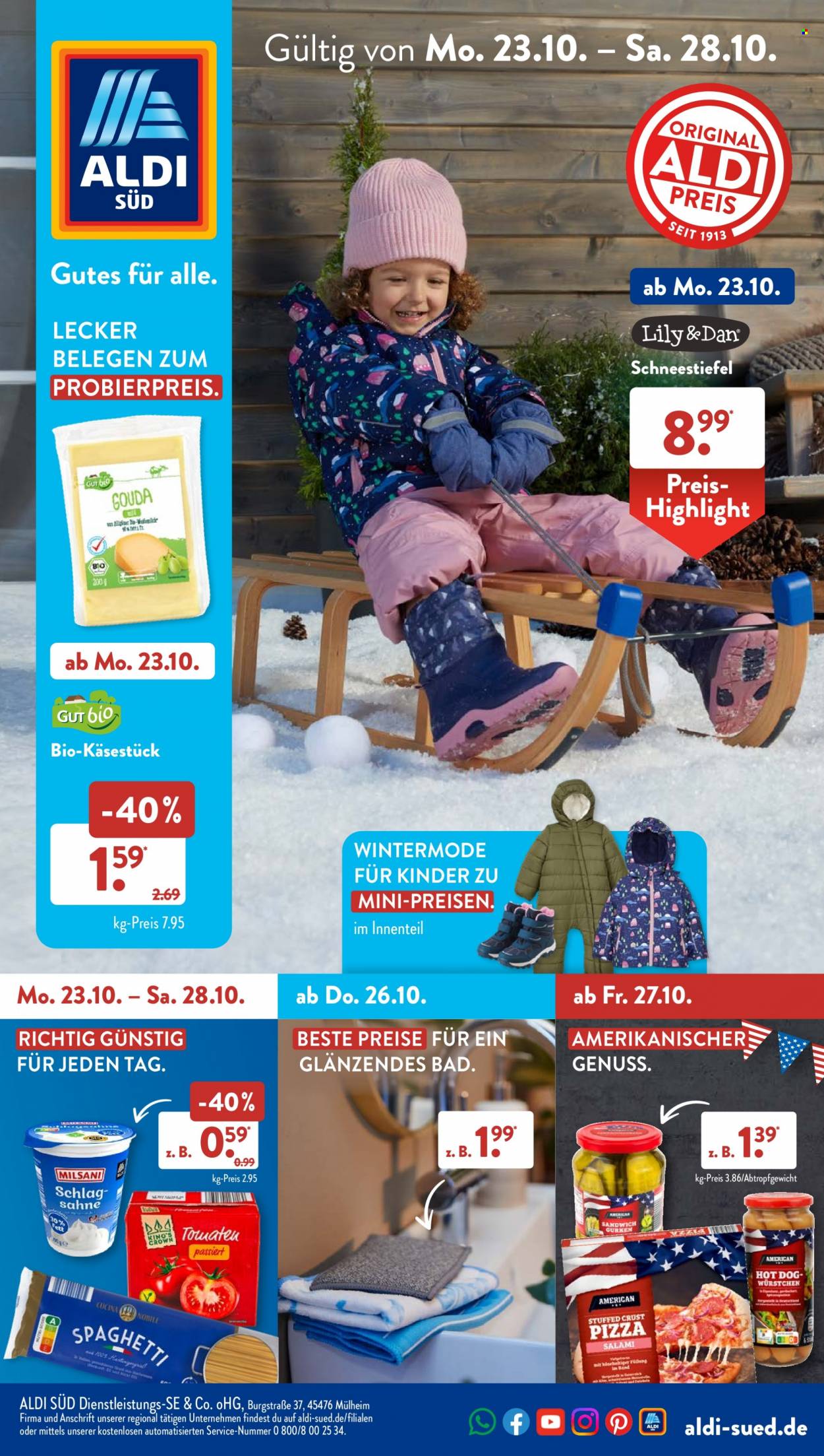 ALDI SÜD Prospekte  - 23.10.2023 - 28.10.2023. Seite 1