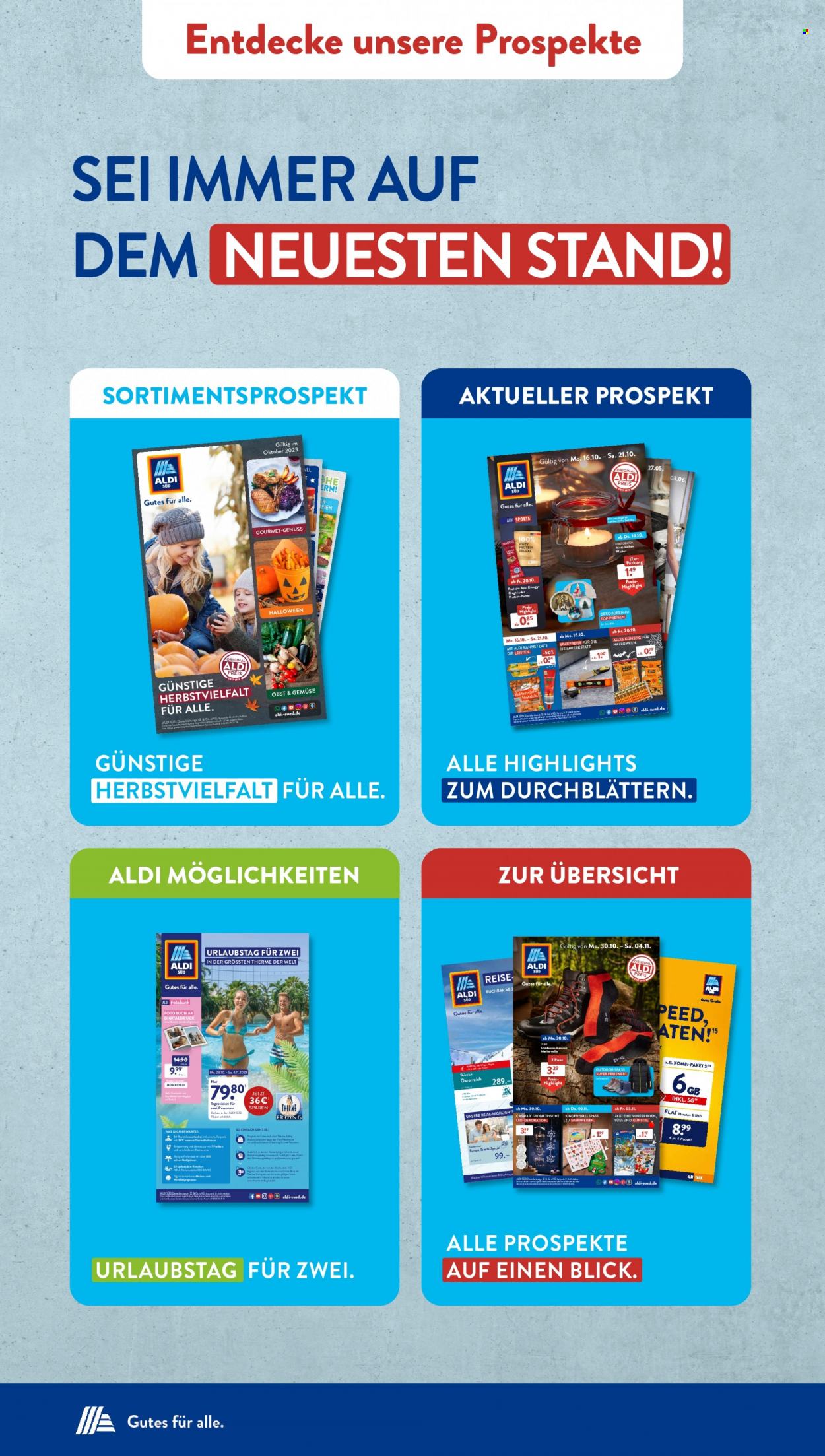 ALDI SÜD Prospekte  - 23.10.2023 - 28.10.2023. Seite 54