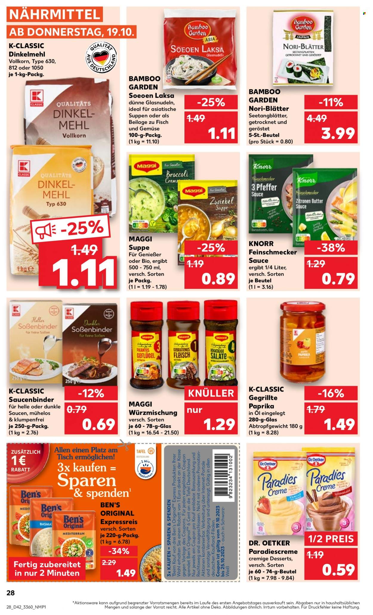 Kaufland Prospekte  - 19.10.2023 - 25.10.2023. Seite 28