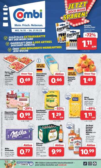Prospekte Combi - 16.10.2023 - 21.10.2023.